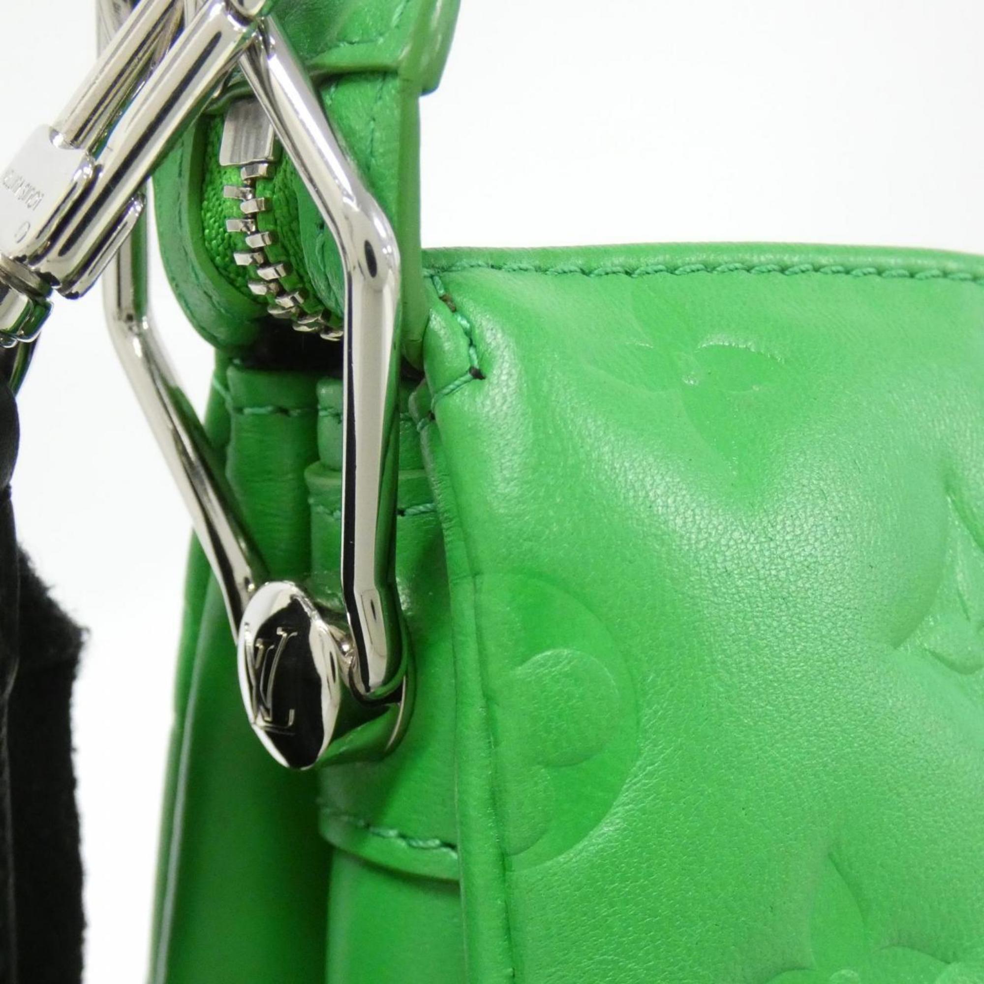 Louis Vuitton Green Leather Handbag (Pre-Owned)