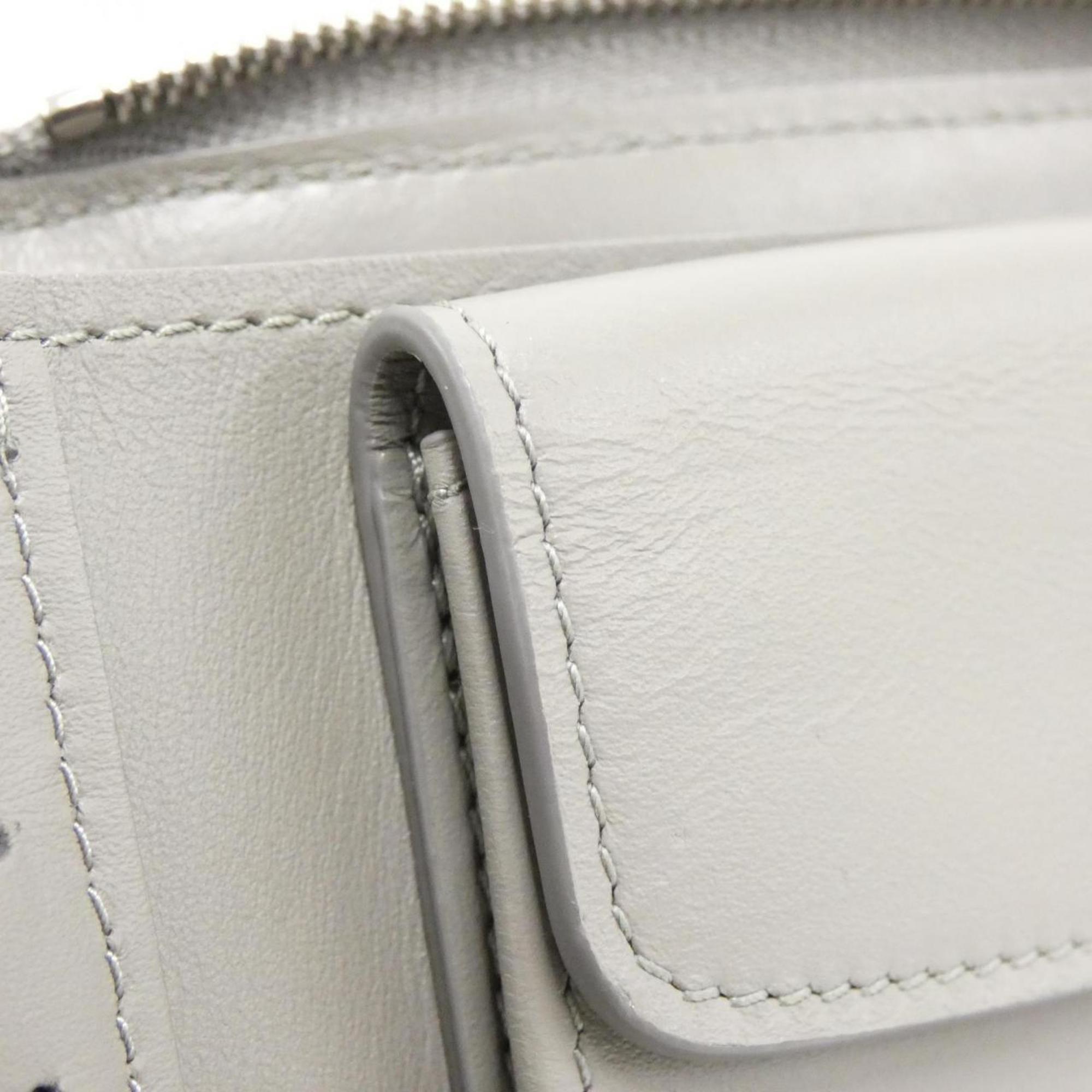 Louis Vuitton Metallic Gray Leather Wallet (Bi-Fold) (Pre-Owned)
