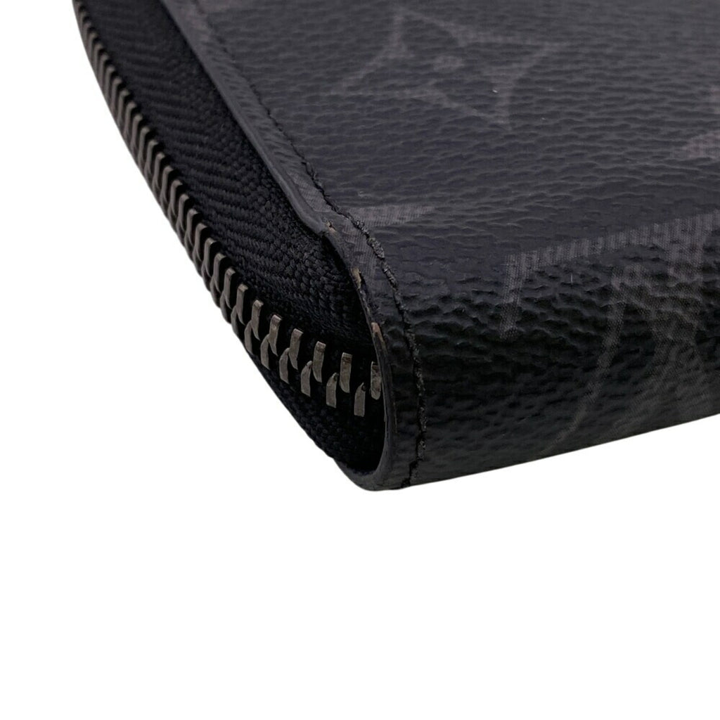Louis Vuitton Black Leather Long Wallet (Bi-Fold) (Pre-Owned)
