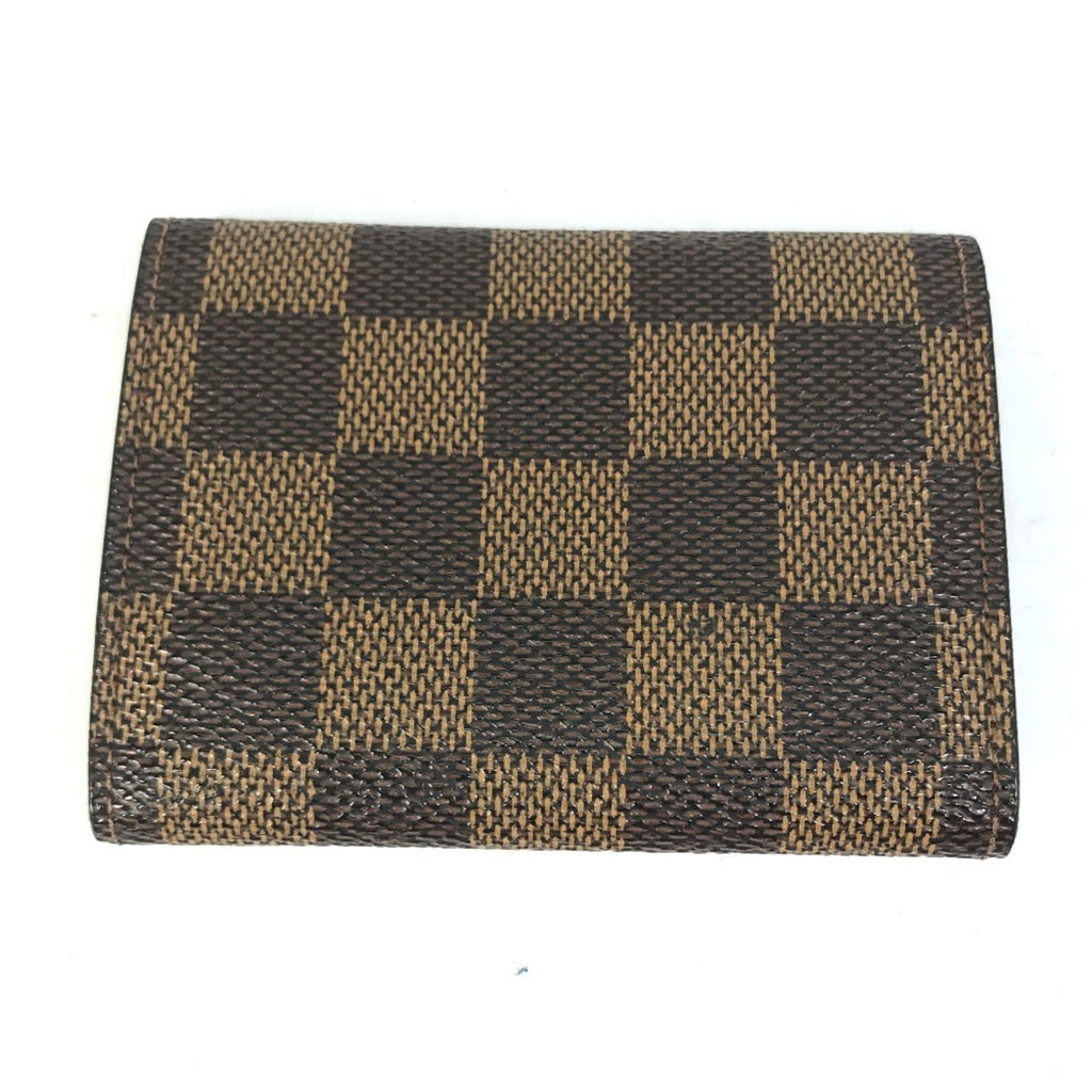 Louis Vuitton Brown Damier Canvas Ebene Damier Canvas Coin Purse/Coin Case (Pre-Owned)