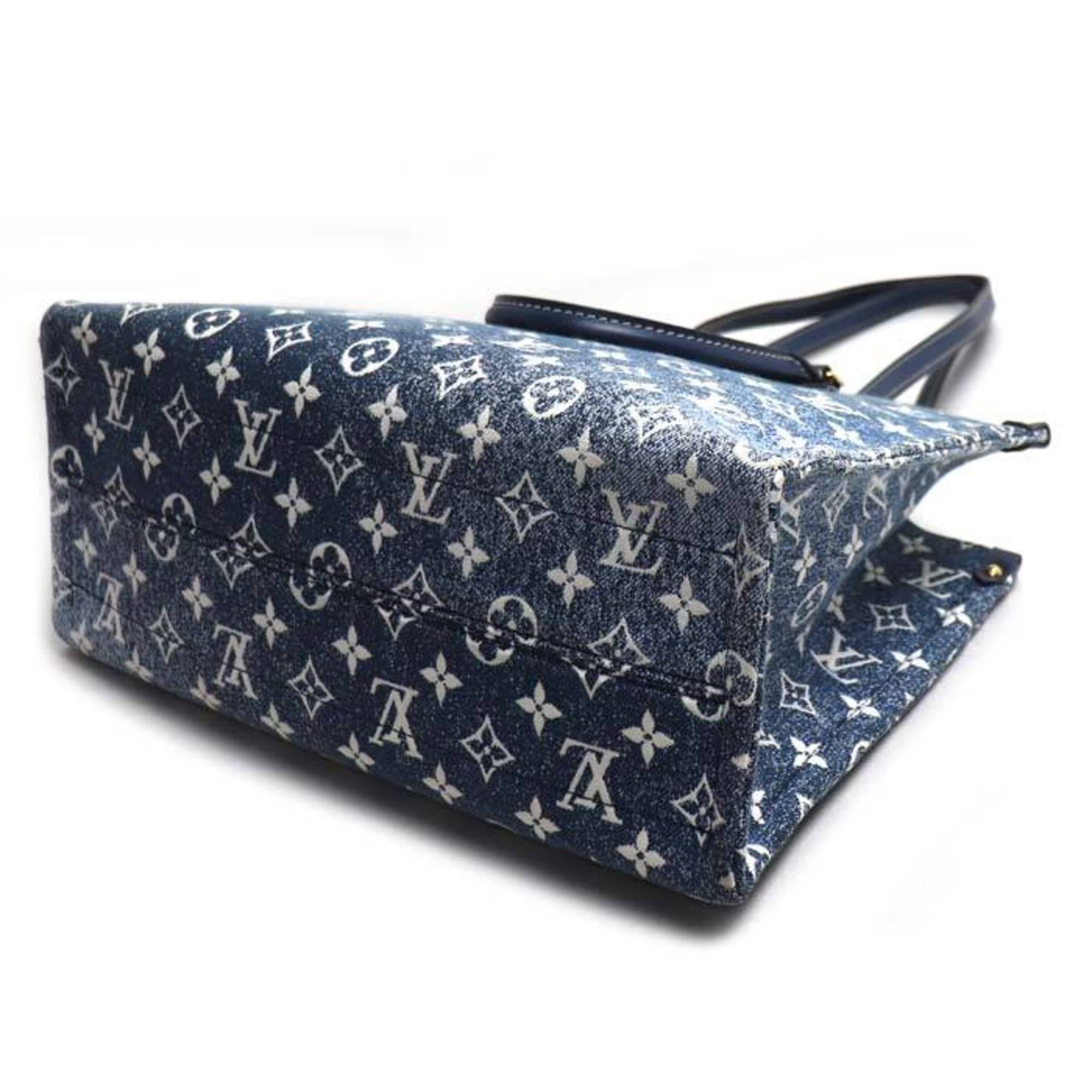 Louis Vuitton Blue Denim Shoulder Bag (Pre-Owned)