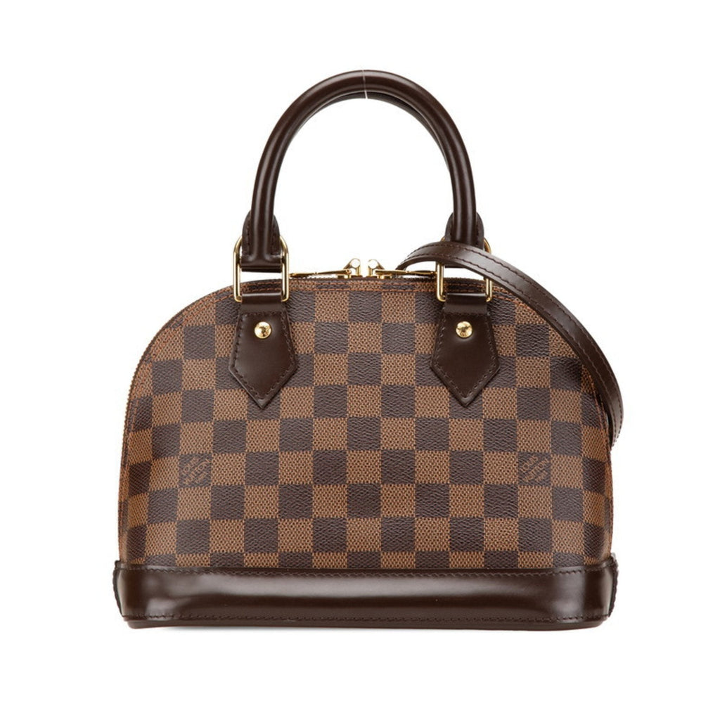 Louis Vuitton Brown Pvc Leather Handbag Shoulder Bag (Pre-Owned)