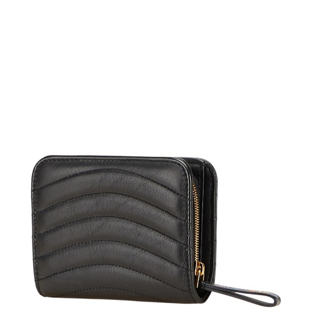 Louis Vuitton Black Leather Wallet (Bi-Fold) (Pre-Owned)
