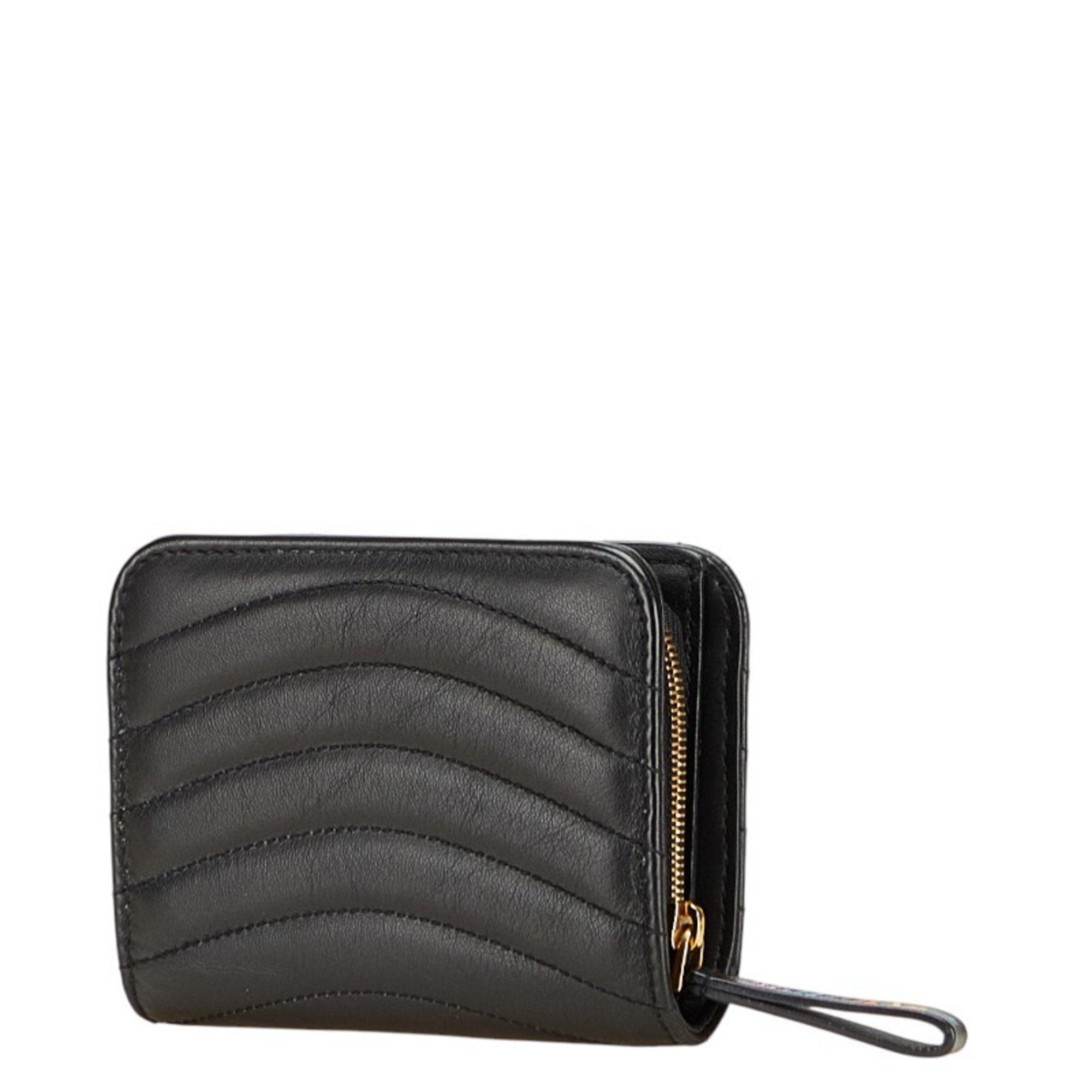 Louis Vuitton Black Leather Wallet (Bi-Fold) (Pre-Owned)