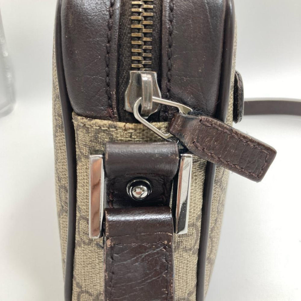 Vintage Web Camera Bag GG Coated Canvas Small