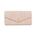 Louis Vuitton Monogram Empreinte Blanc Rose Leather Long Wallet (Bi-Fold) (Pre-Owned)