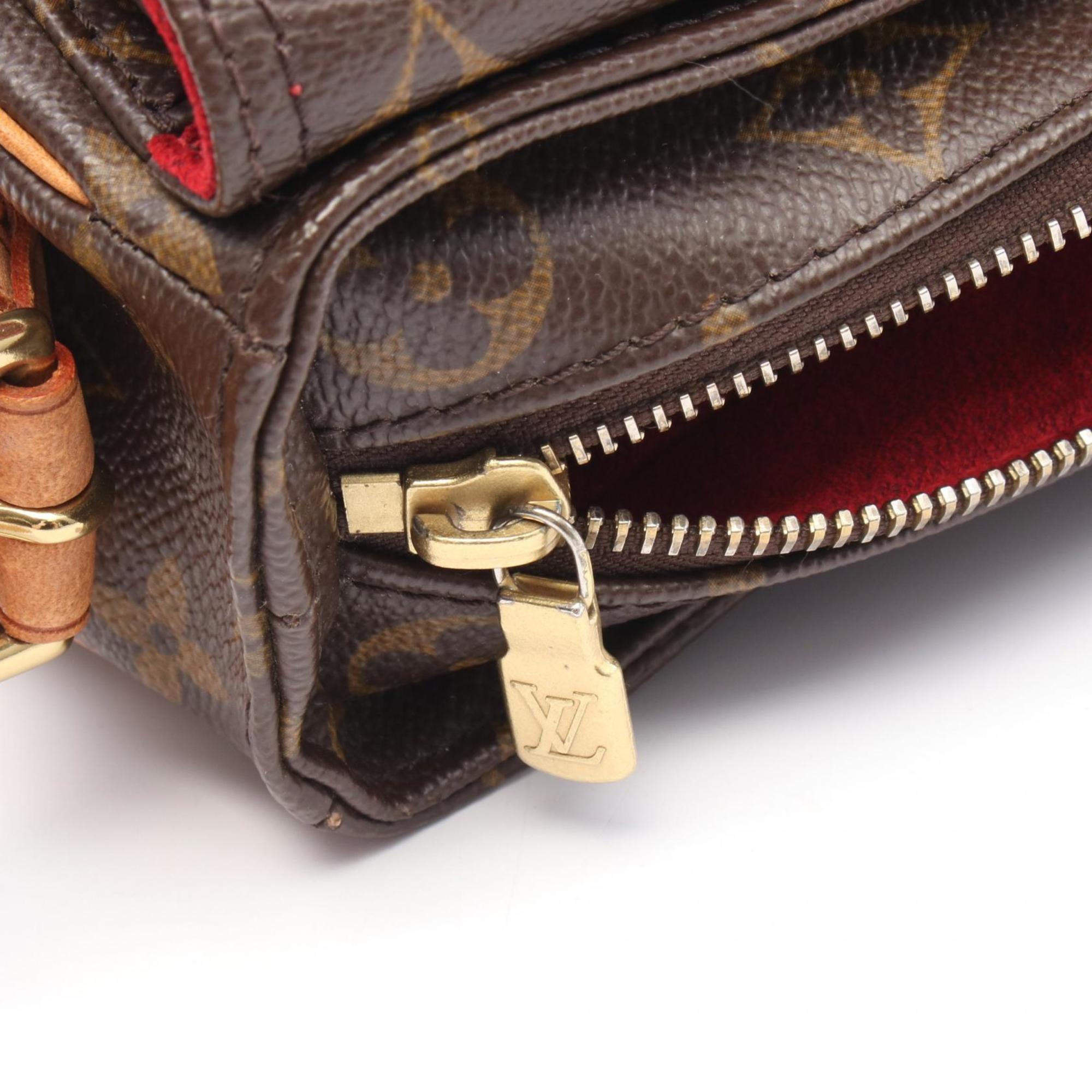 Louis Vuitton Brown Monogram Pvc Coated Canvas Leather Shoulder Bag (Pre-Owned)