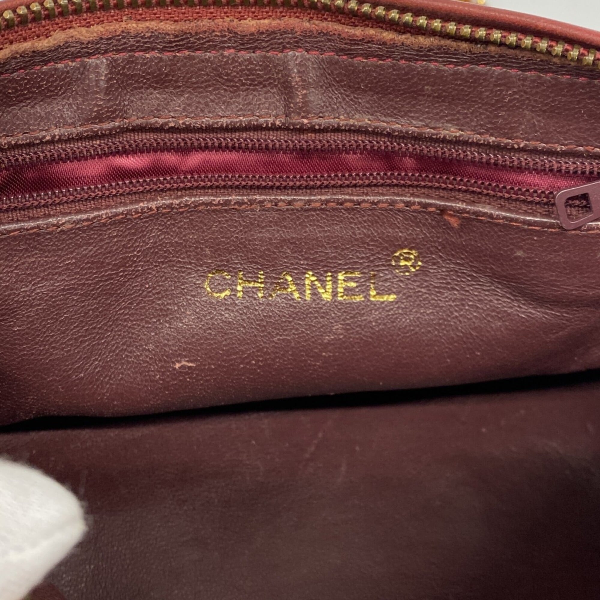 Vintage Diamond CC Barrel Bag Quilted Leather Mini