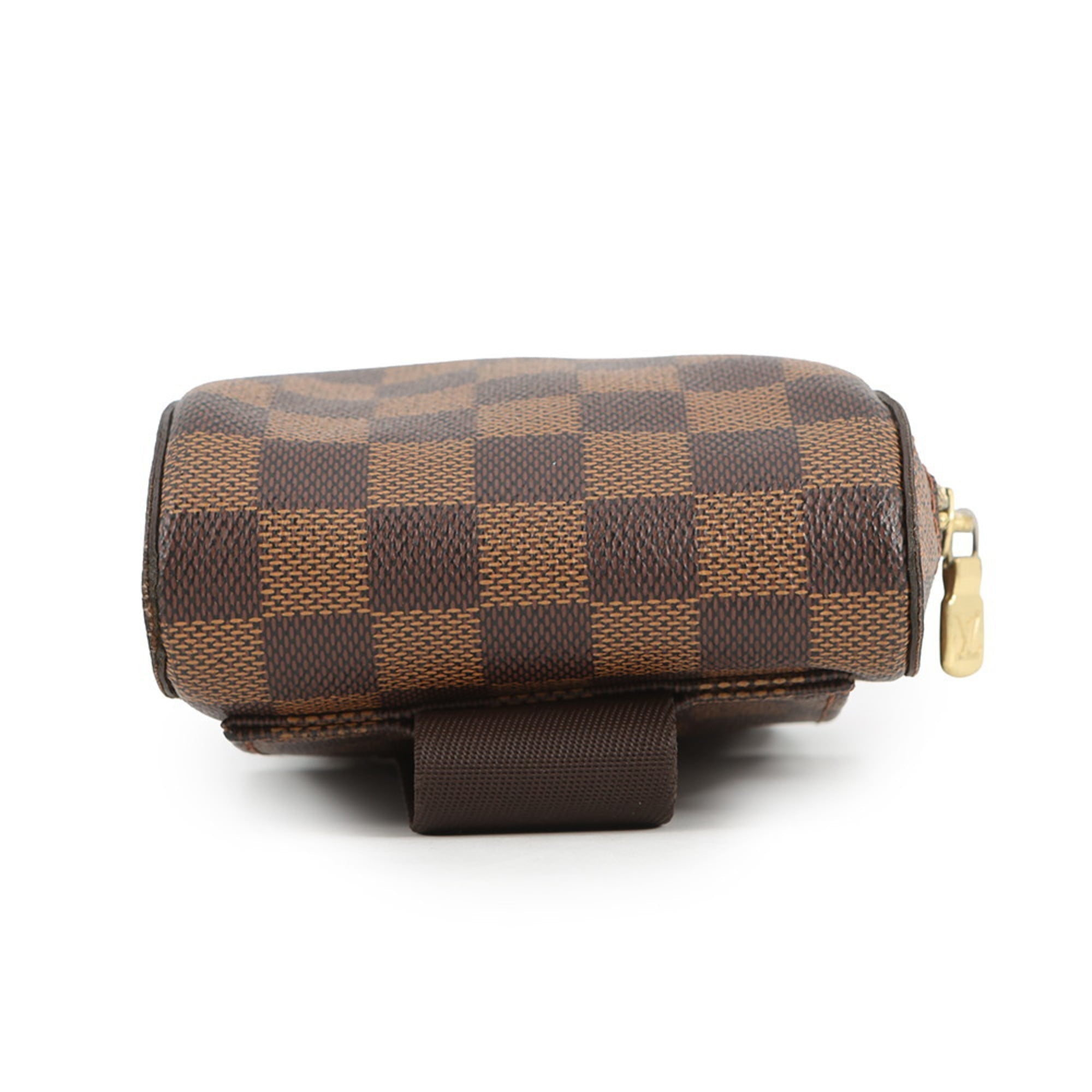 Louis Vuitton Damier Brown Ebene Damier Canvas Fanny Pack Shoulder Bag Sling Bag (Pre-Owned)