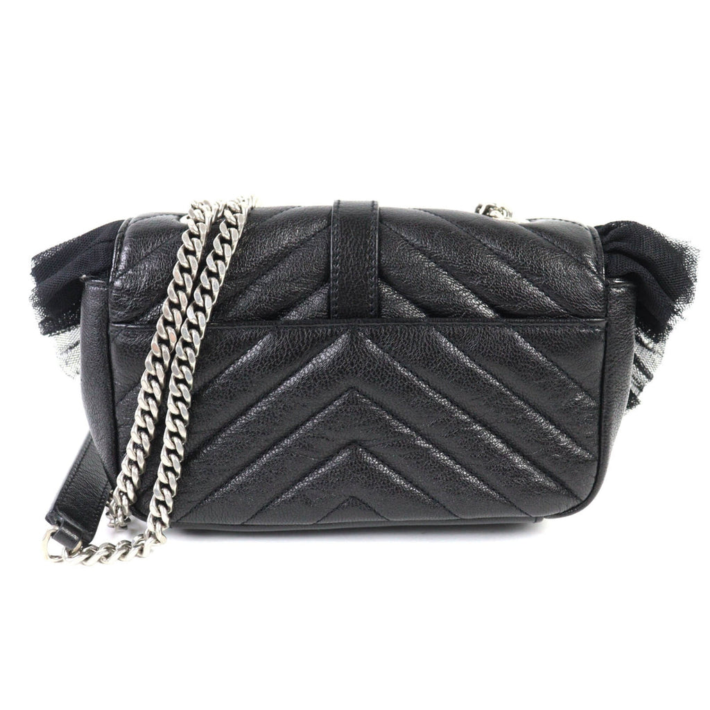 Classic Monogram Crossbody Bag Matelasse Chevron Leather Baby