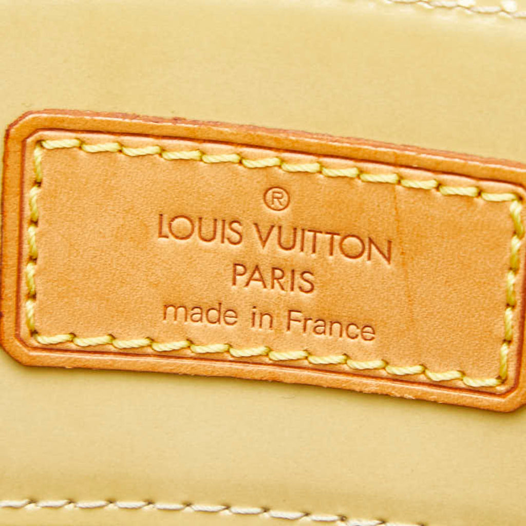 Louis Vuitton Beige Monogram Vernis Handbag Tote Bag (Pre-Owned)