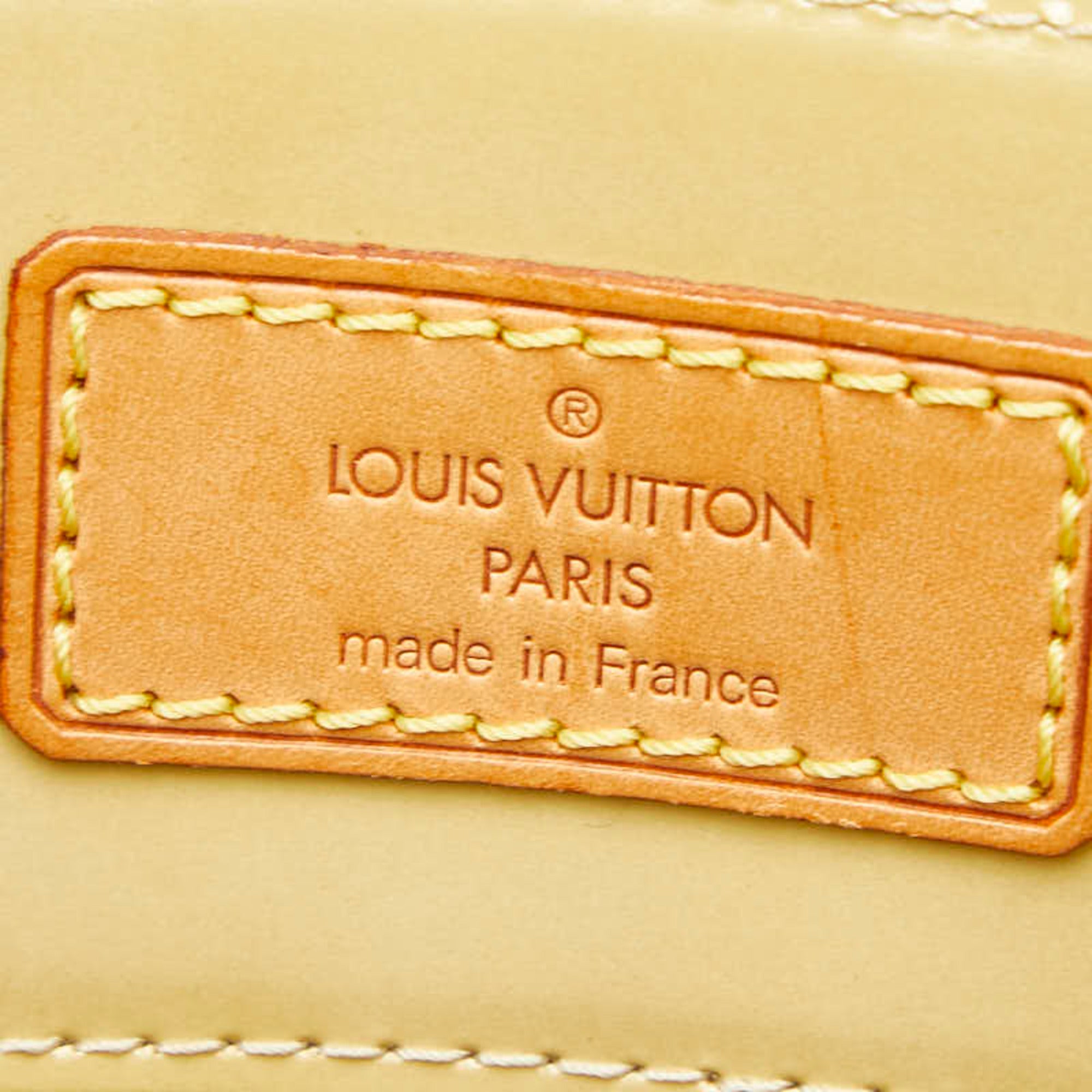 Louis Vuitton Beige Monogram Vernis Handbag Tote Bag (Pre-Owned)