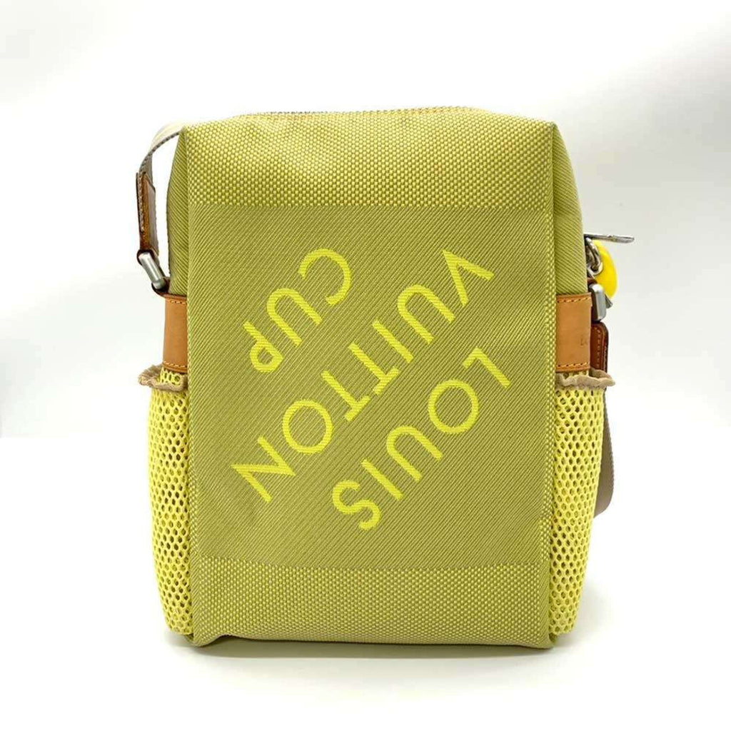 Louis Vuitton Damier Geant Gray Yellow Damier Geant Pochette Shoulder Bag (Pre-Owned)