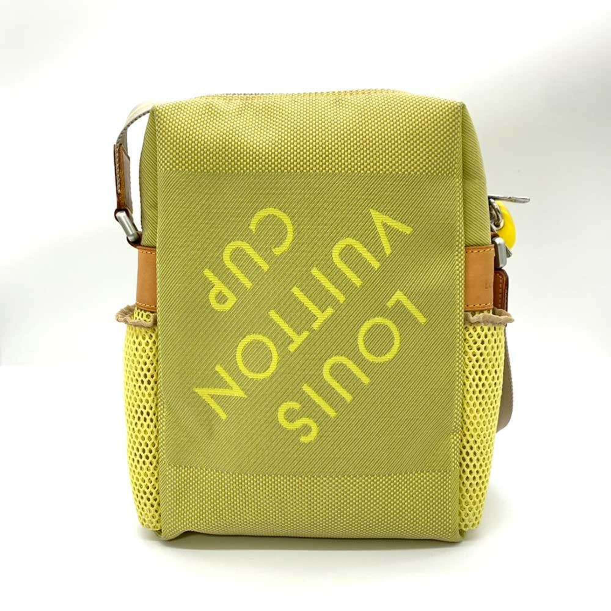 Louis Vuitton Damier Geant Gray Yellow Damier Geant Pochette Shoulder Bag (Pre-Owned)