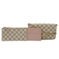 Louis Vuitton Damier Azur Ivory Damier Azur Clutch Bag Pochette Shoulder Bag (Pre-Owned)