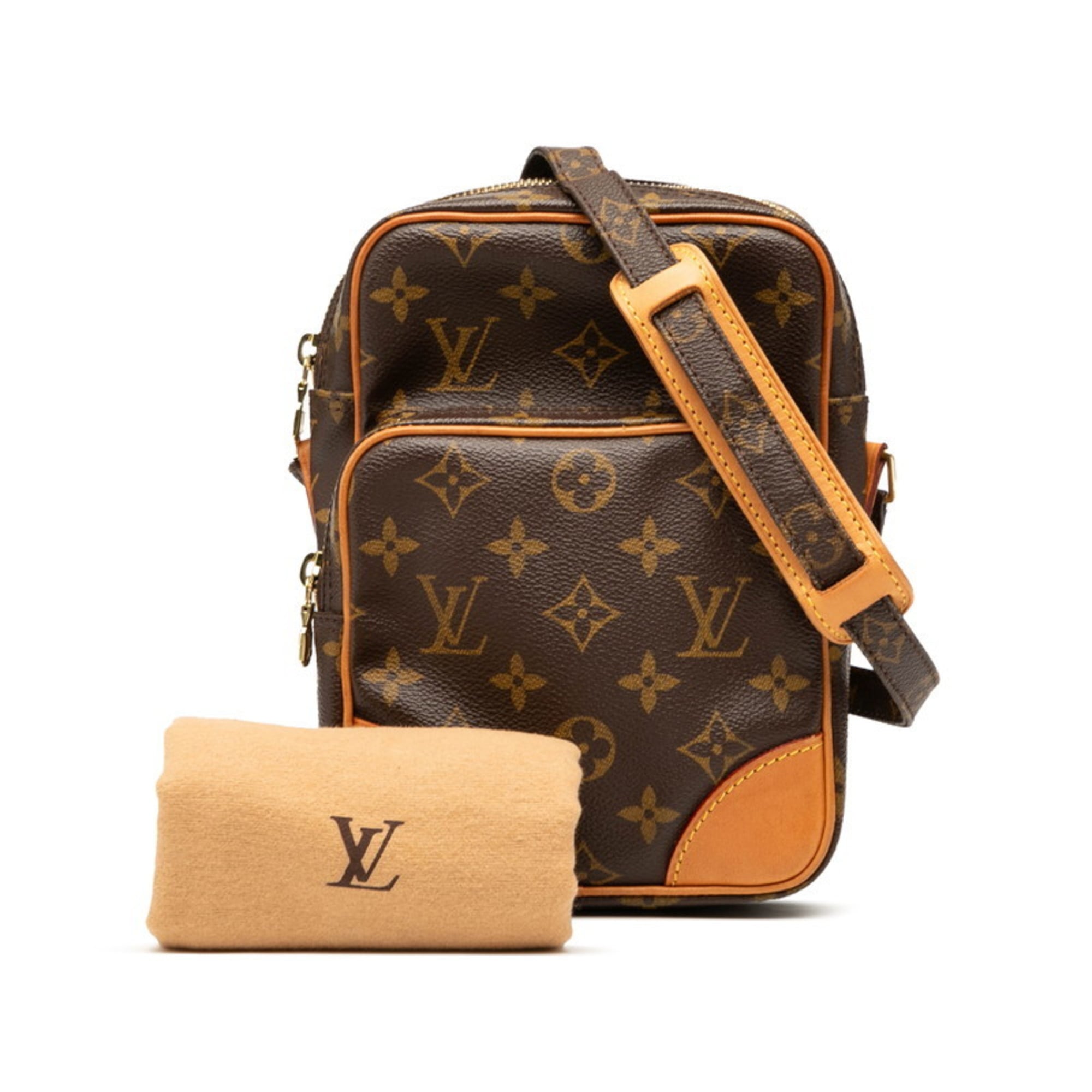 Louis Vuitton Brown Pvc Leather Shoulder Bag (Pre-Owned)