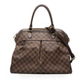 Louis Vuitton Brown Leather Pvc Handbag Shoulder Bag (Pre-Owned)