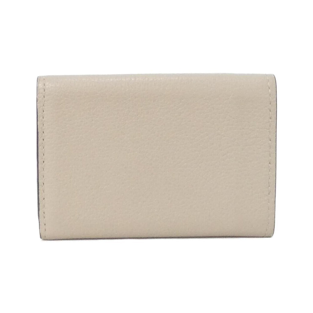 Louis Vuitton Grayish Leather Wallet (Tri-Fold) (Pre-Owned)