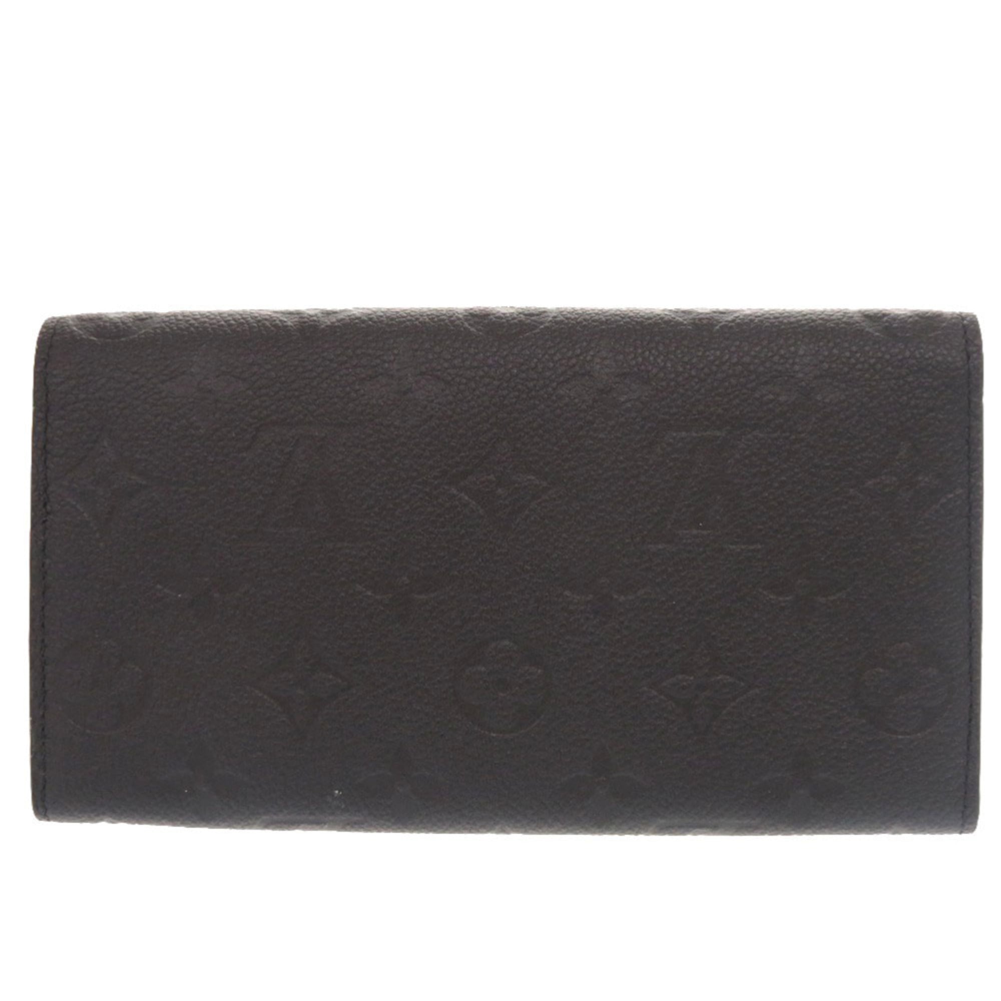 Louis Vuitton Monogram Empreinte Black Noir Monogram Empreinte Long Wallet (Bi-Fold) (Pre-Owned)