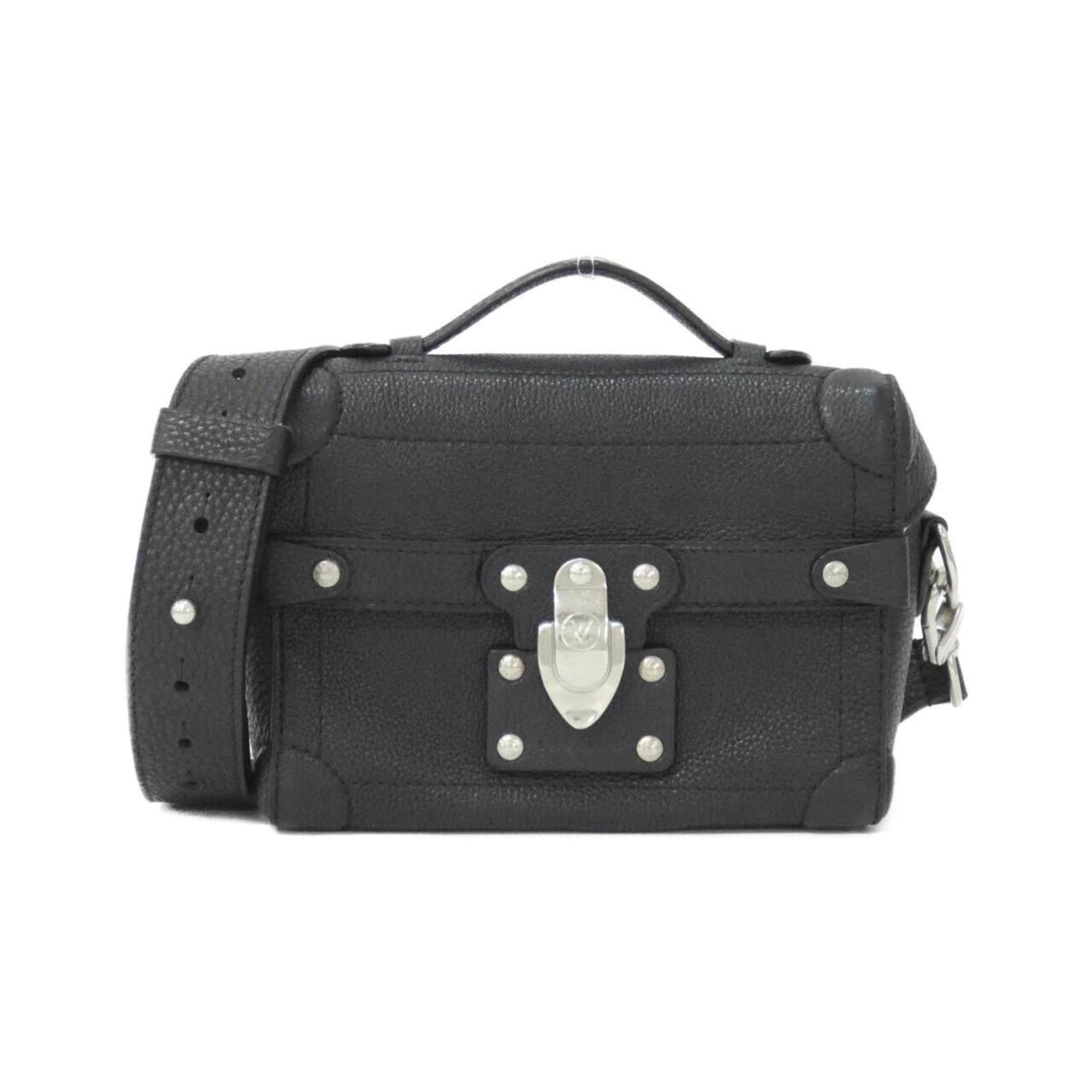 Louis Vuitton Black Leather Shoulder Bag (Pre-Owned)
