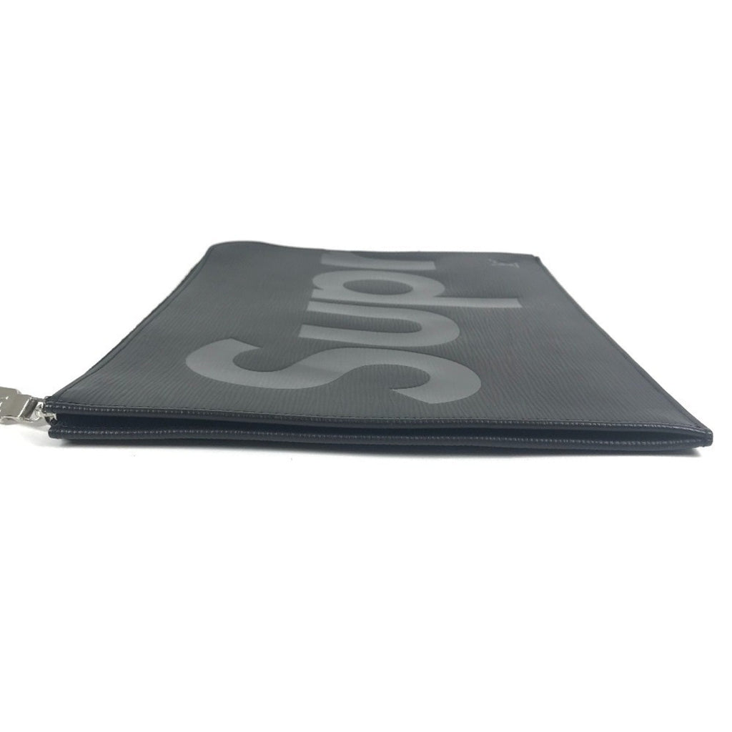 Louis Vuitton Black Noir Epi Leather Clutch Bag Pochette Pouch (Pre-Owned)