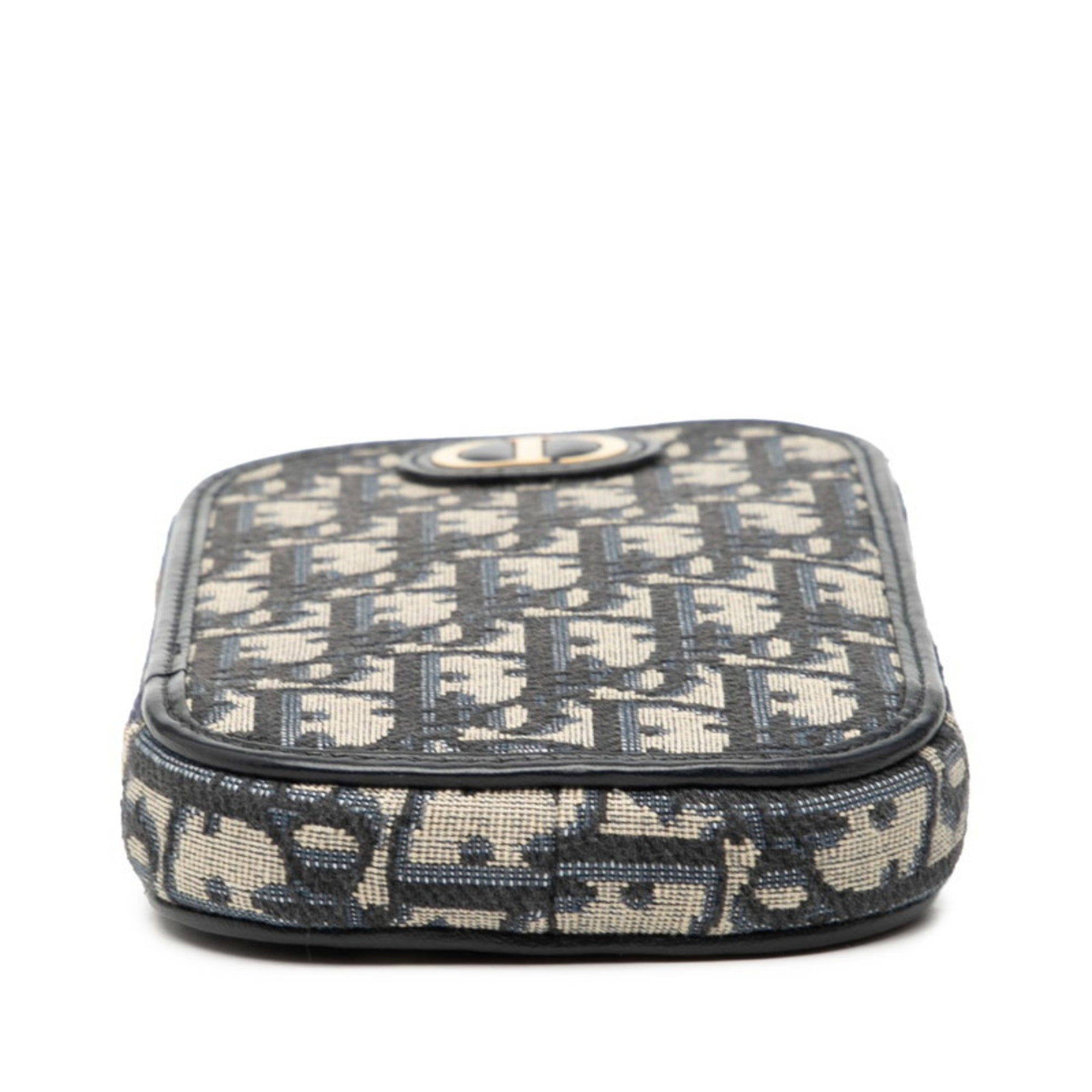 30 Montaigne Phone Holder on Chain Oblique Canvas