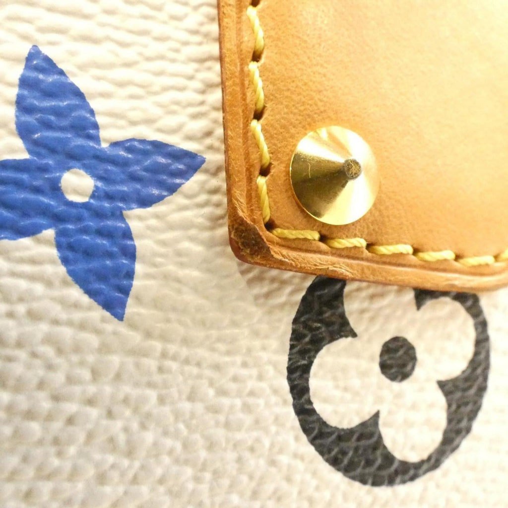 Louis Vuitton White Coated Canvas Handbag (Pre-Owned)