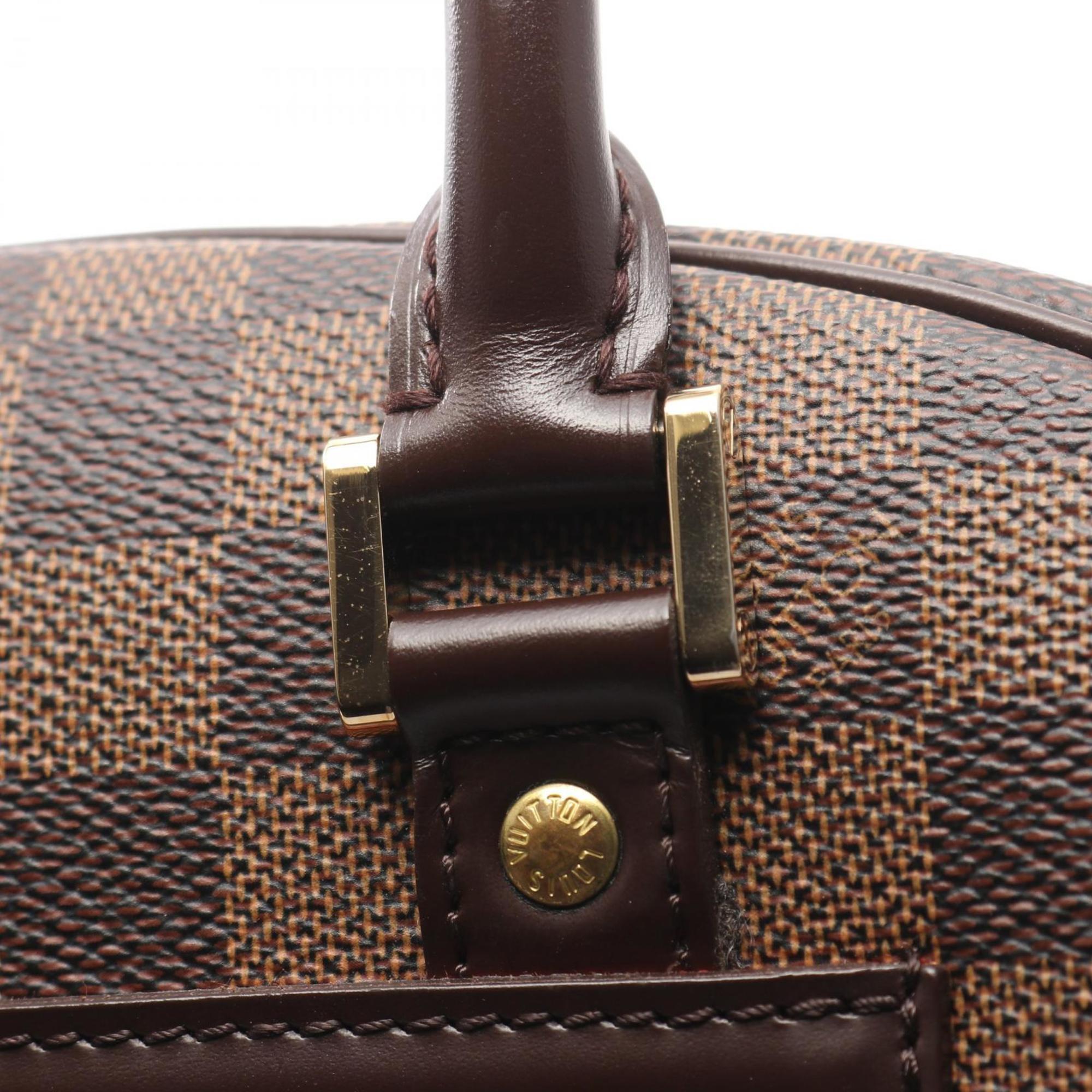 Louis Vuitton Brown Coated Canvas Leather Handbag (Pre-Owned)