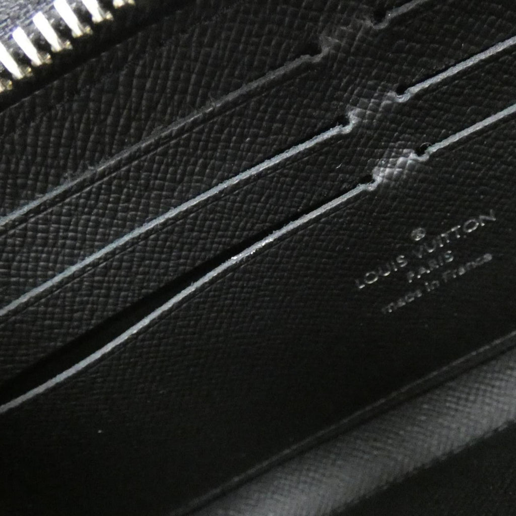 Louis Vuitton Black Leather Long Wallet (Bi-Fold) (Pre-Owned)