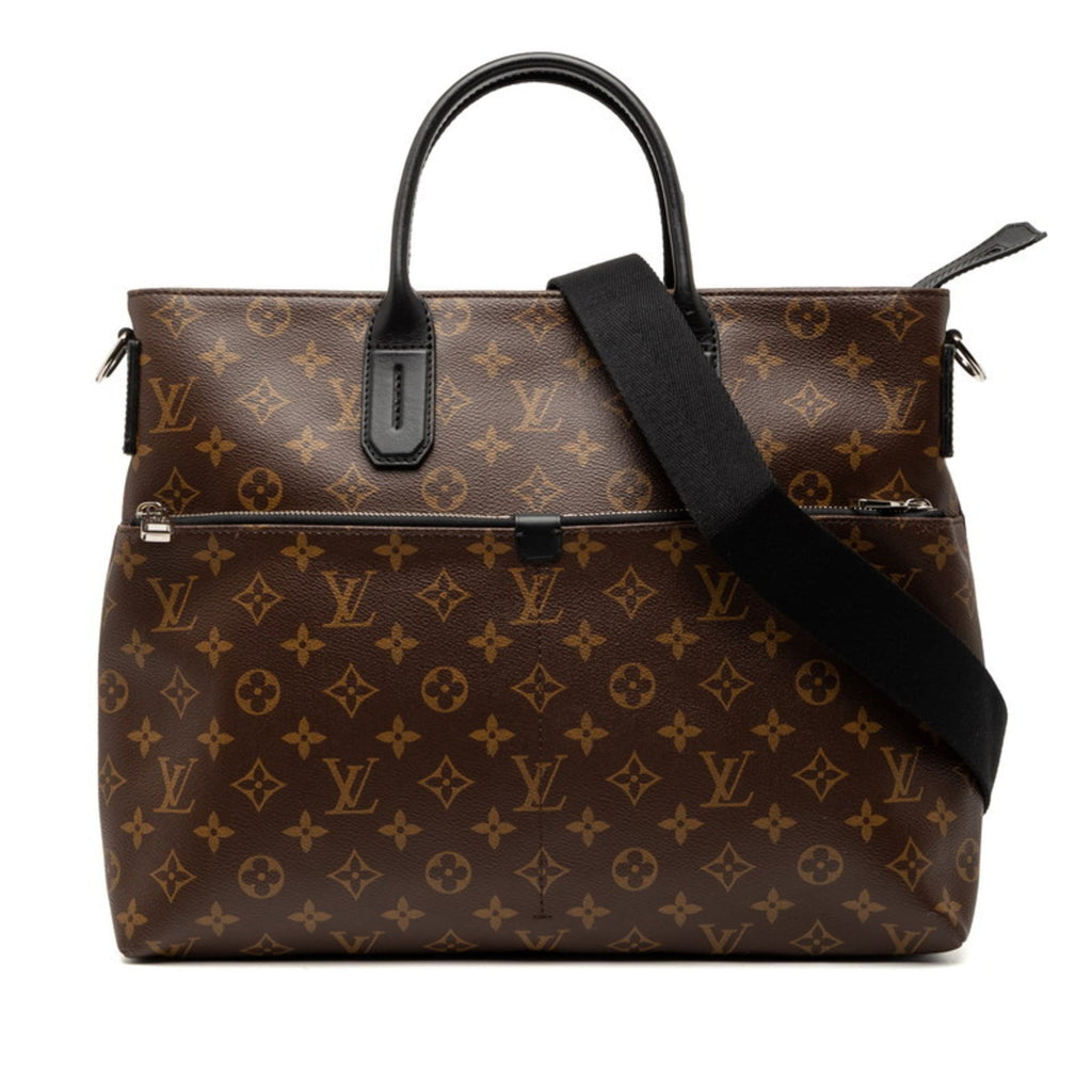Louis Vuitton Black Brown Pvc Leather Handbag Shoulder Bag (Pre-Owned)