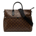 Louis Vuitton Black Brown Pvc Leather Handbag Shoulder Bag (Pre-Owned)
