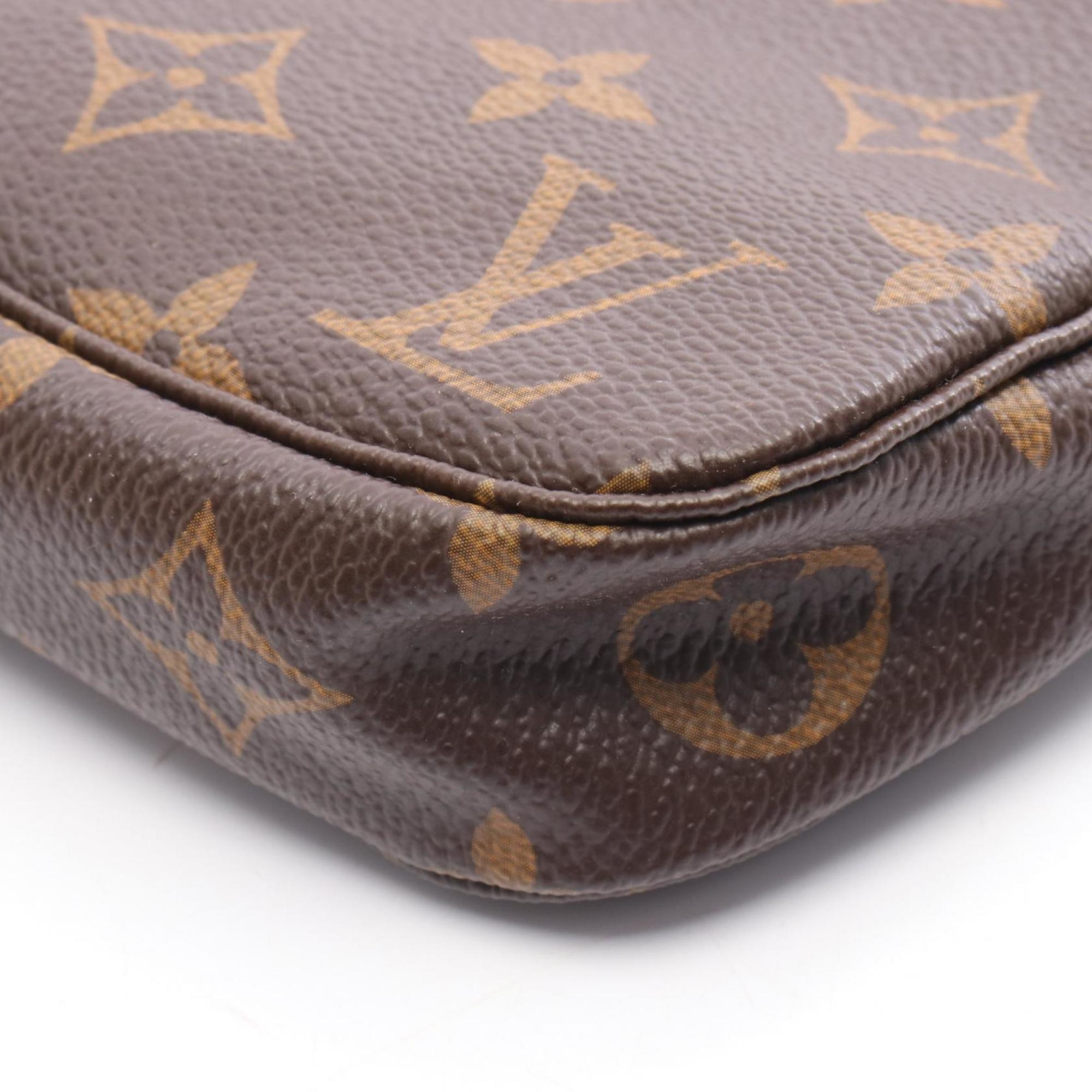 Louis Vuitton Brown Monogram Coated Canvas Leather Handbag (Pre-Owned)