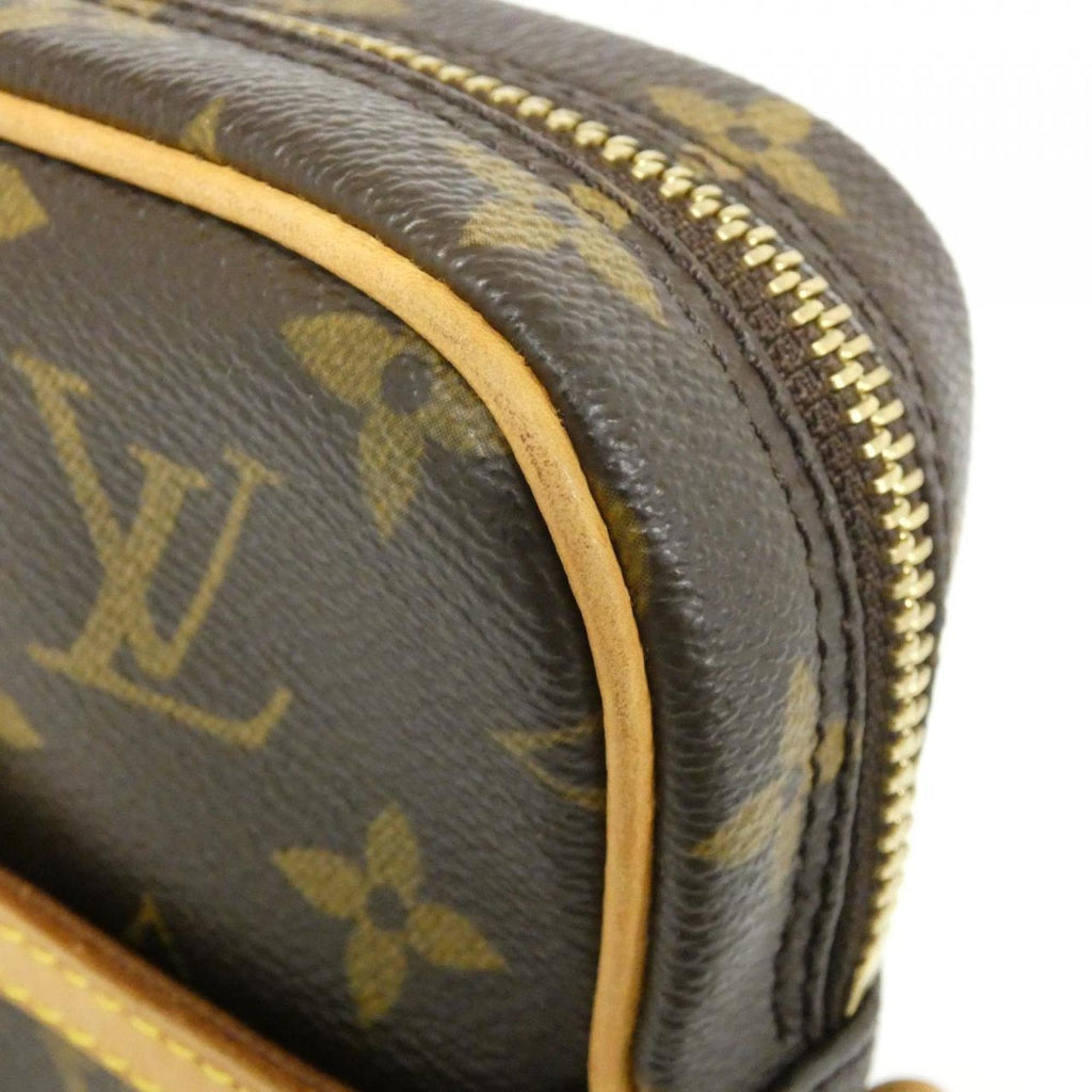 Louis Vuitton Monogram Marron Coated Canvas Shoulder Bag (Pre-Owned)