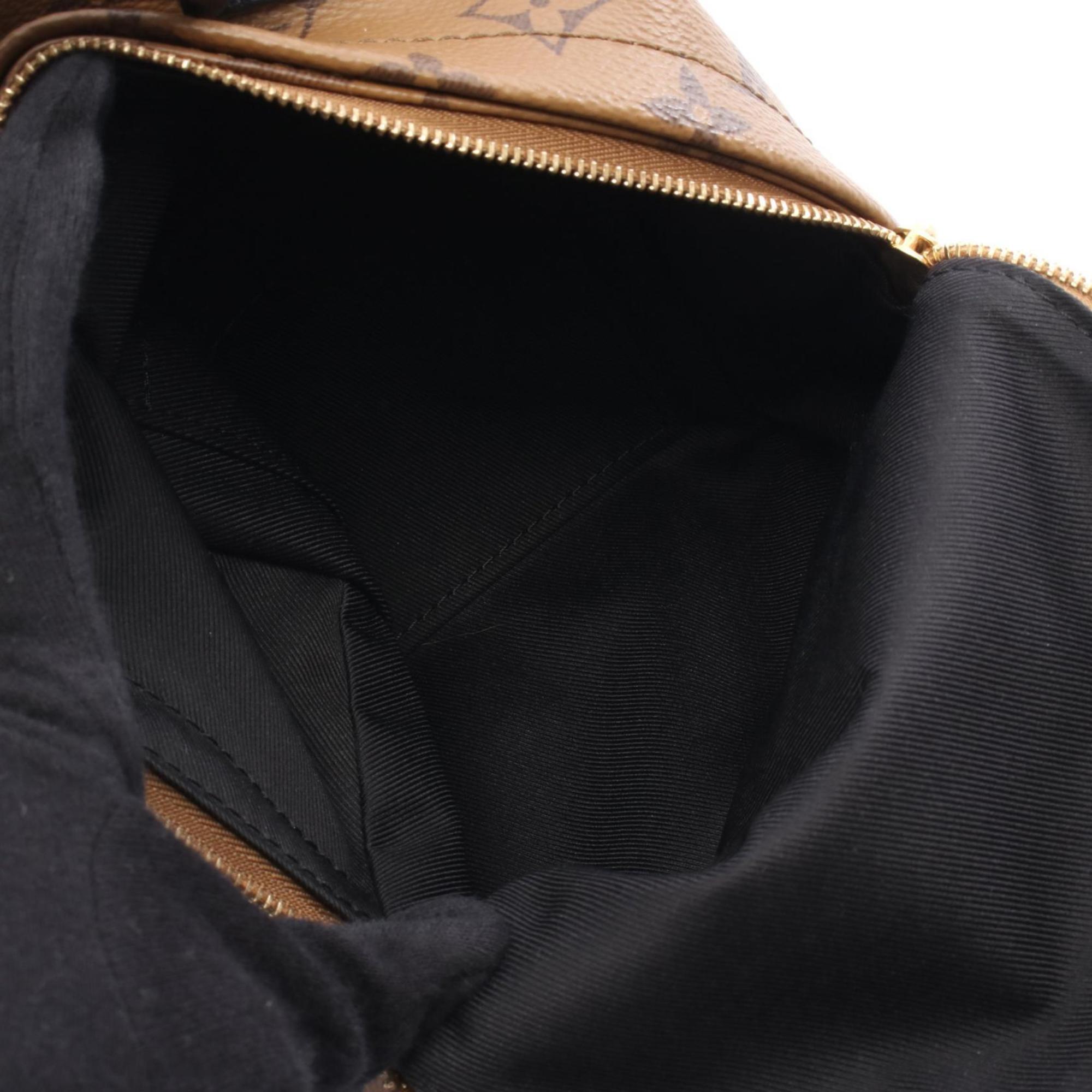 Louis Vuitton Brown Coated Canvas Leather Backpack (Pre-Owned)