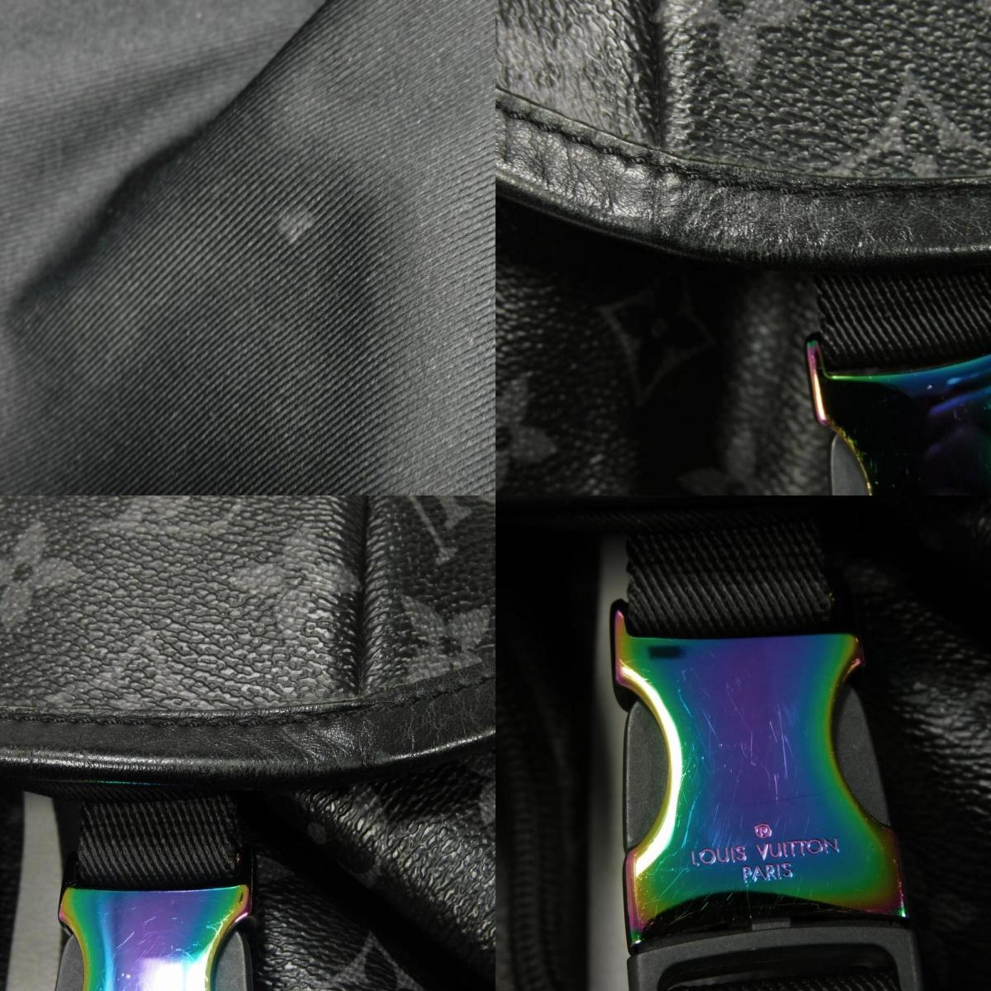 Louis Vuitton Monogram Eclipse Black Noir Monogram Eclipse Backpack (Pre-Owned)