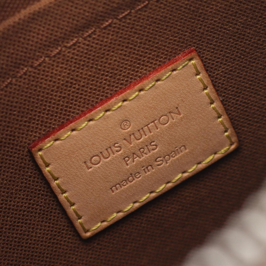 Louis Vuitton Brown Coated Canvas Leather Shoulder Bag (Pre-Owned)