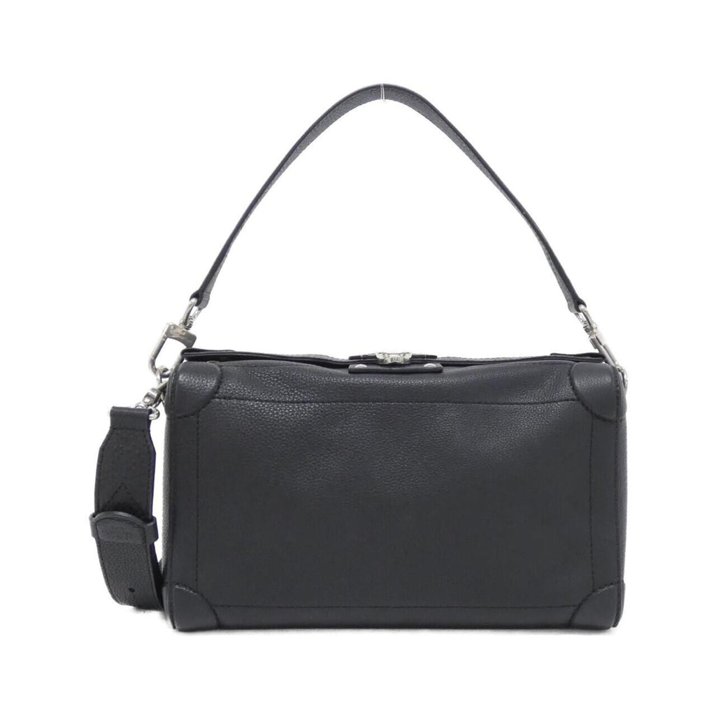 Louis Vuitton Black Leather Shoulder Bag (Pre-Owned)