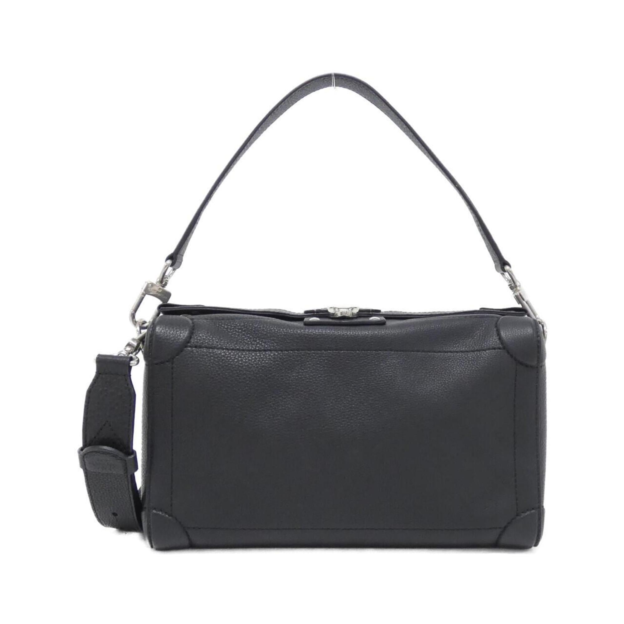 Louis Vuitton Black Leather Shoulder Bag (Pre-Owned)