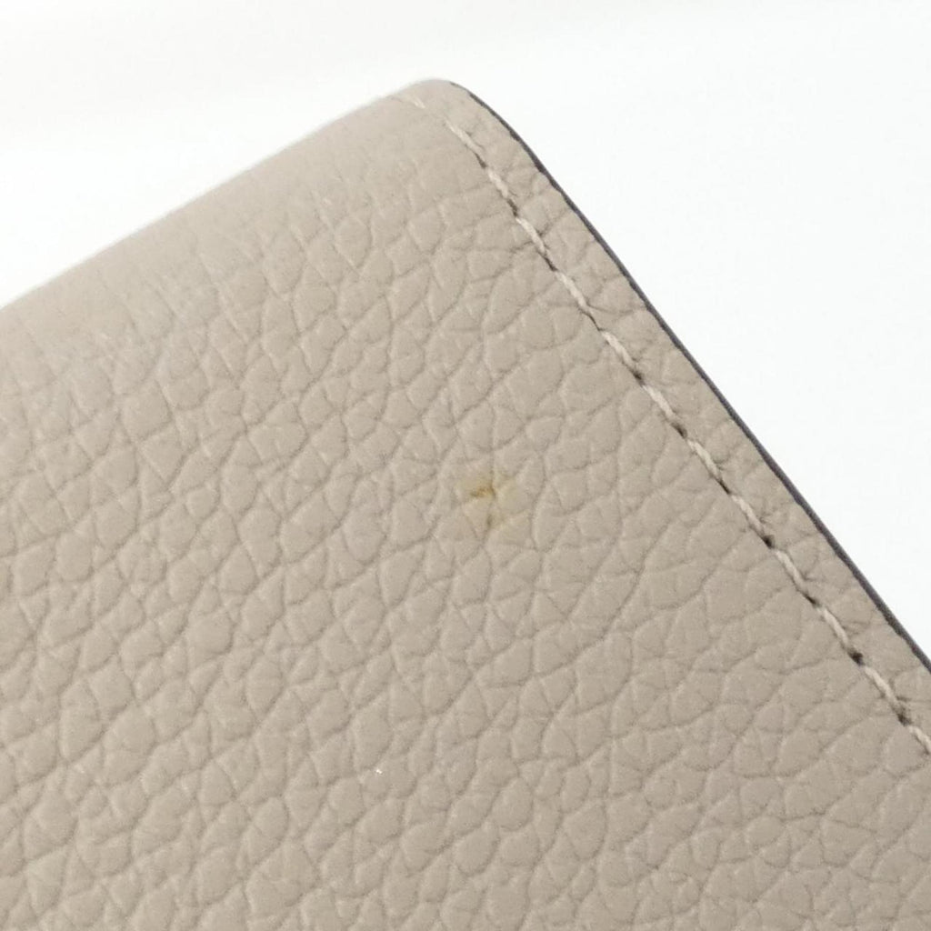 Louis Vuitton Grayish Leather Wallet (Tri-Fold) (Pre-Owned)