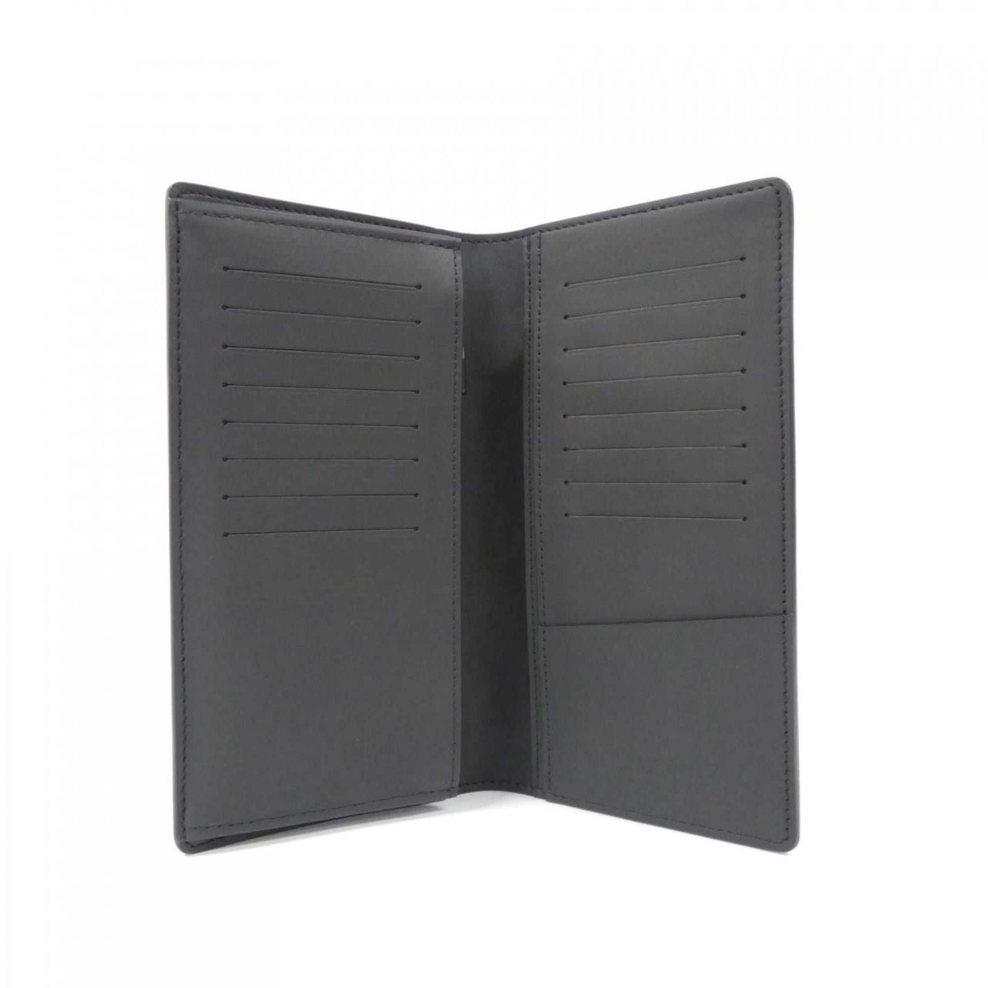Louis Vuitton Black Leather Long Wallet (Bi-Fold) (Pre-Owned)