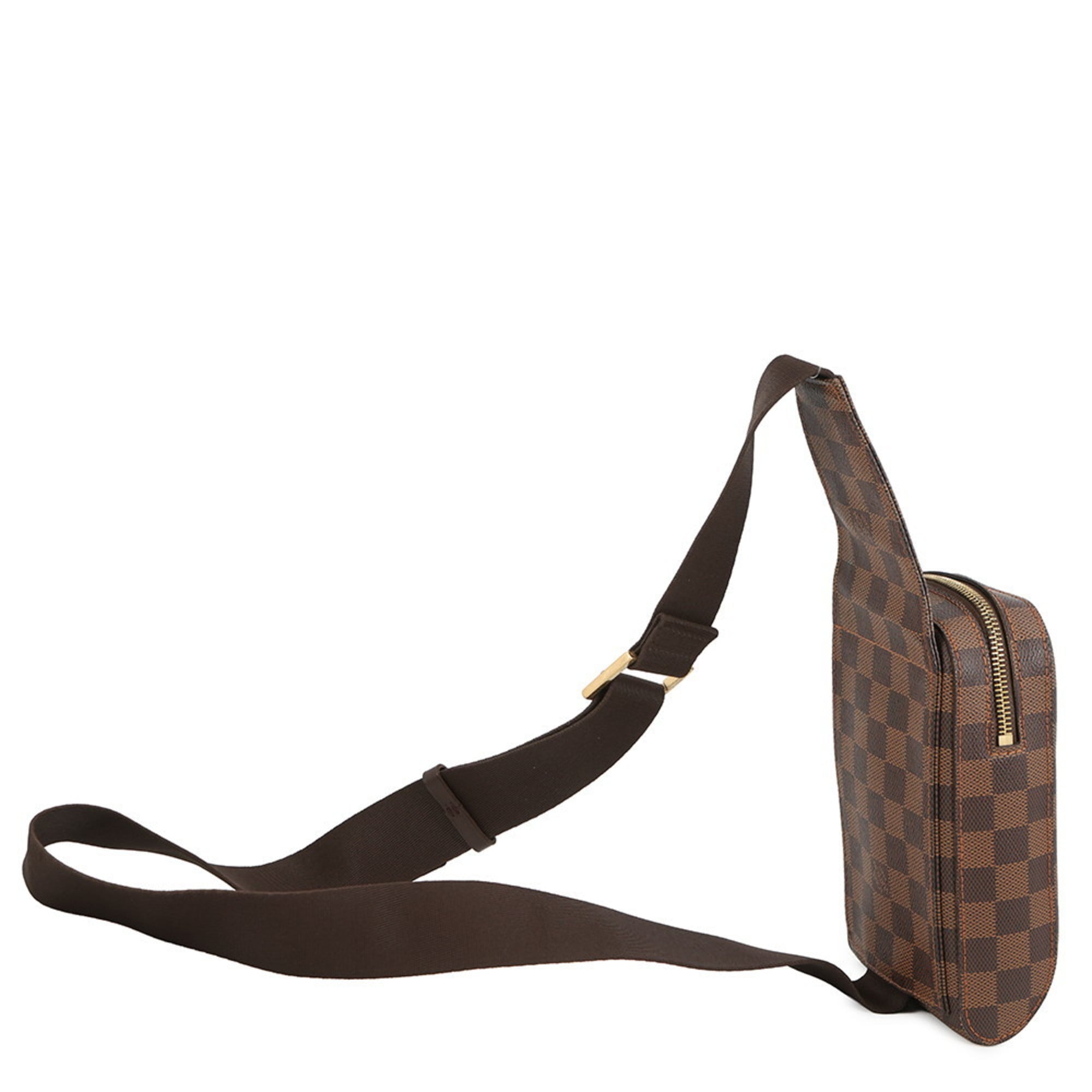 Louis Vuitton Brown Damier Canvas Ebene Damier Canvas Pouch Shoulder Bag Sling Bag (Pre-Owned)