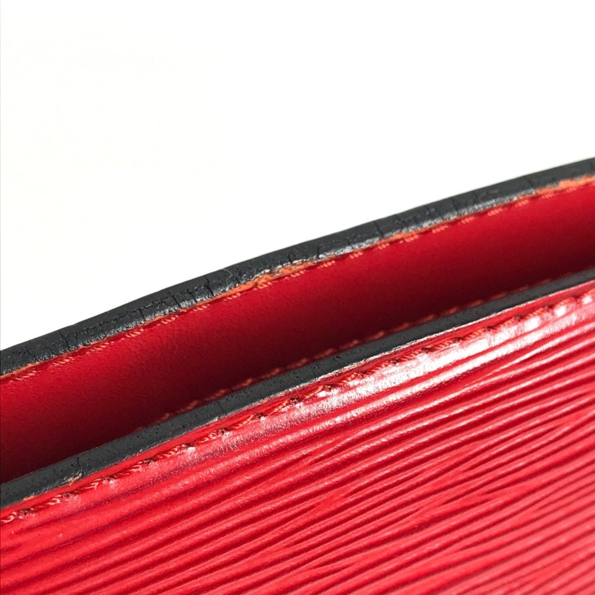 Louis Vuitton Castilian Red Red Color Epi Leather Shoulder Bag (Pre-Owned)