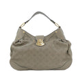 Louis Vuitton Mahina Taupe Leather Shoulder Bag (Pre-Owned)