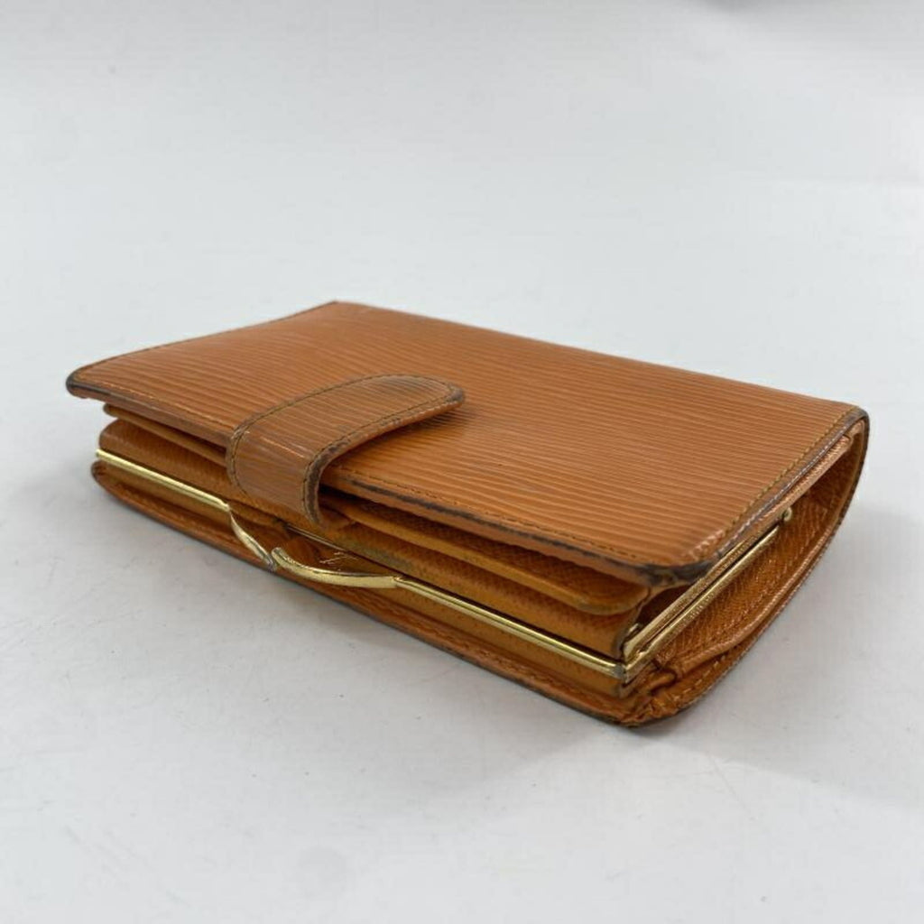 Louis Vuitton Epi Orange Epi Leather Wallet (Bi-Fold) (Pre-Owned)