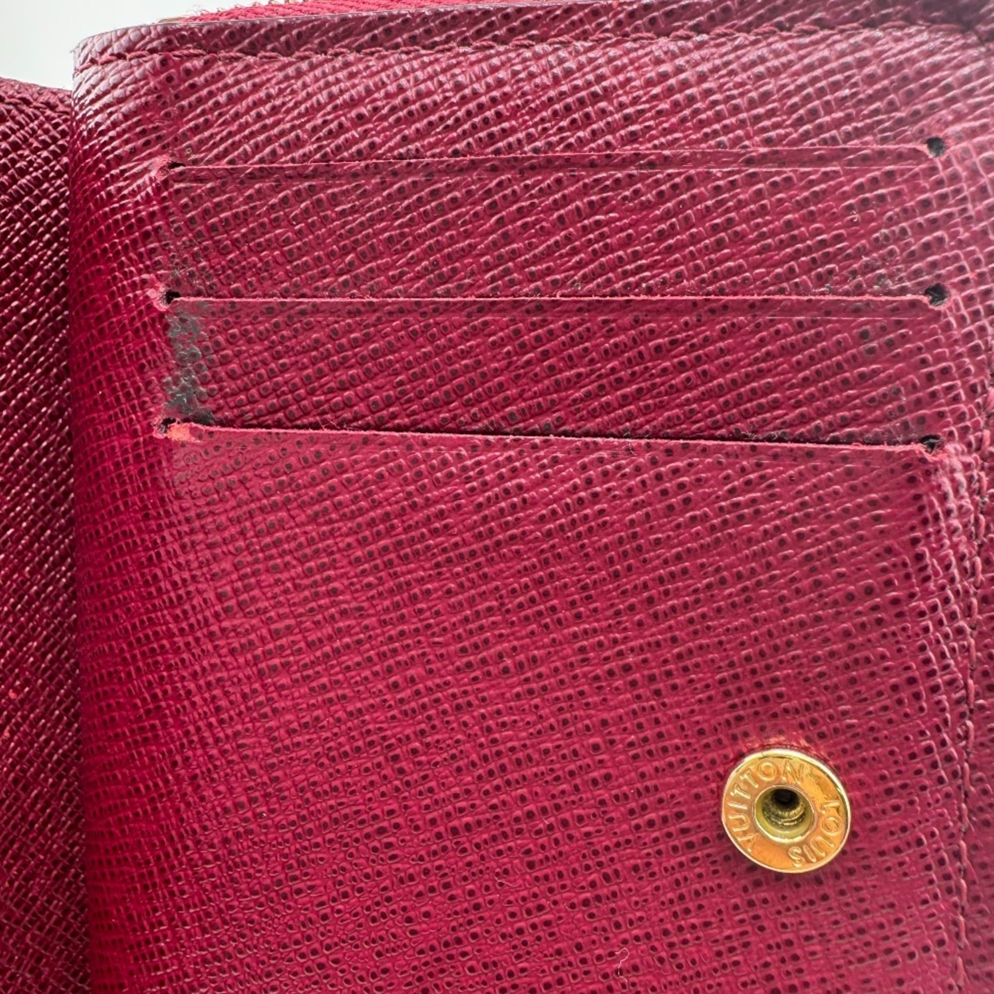 Louis Vuitton Pink Leather Wallet (Bi-Fold) (Pre-Owned)