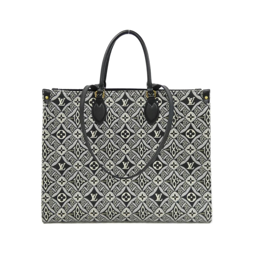Louis Vuitton Gris Jacquard Handbag (Pre-Owned)