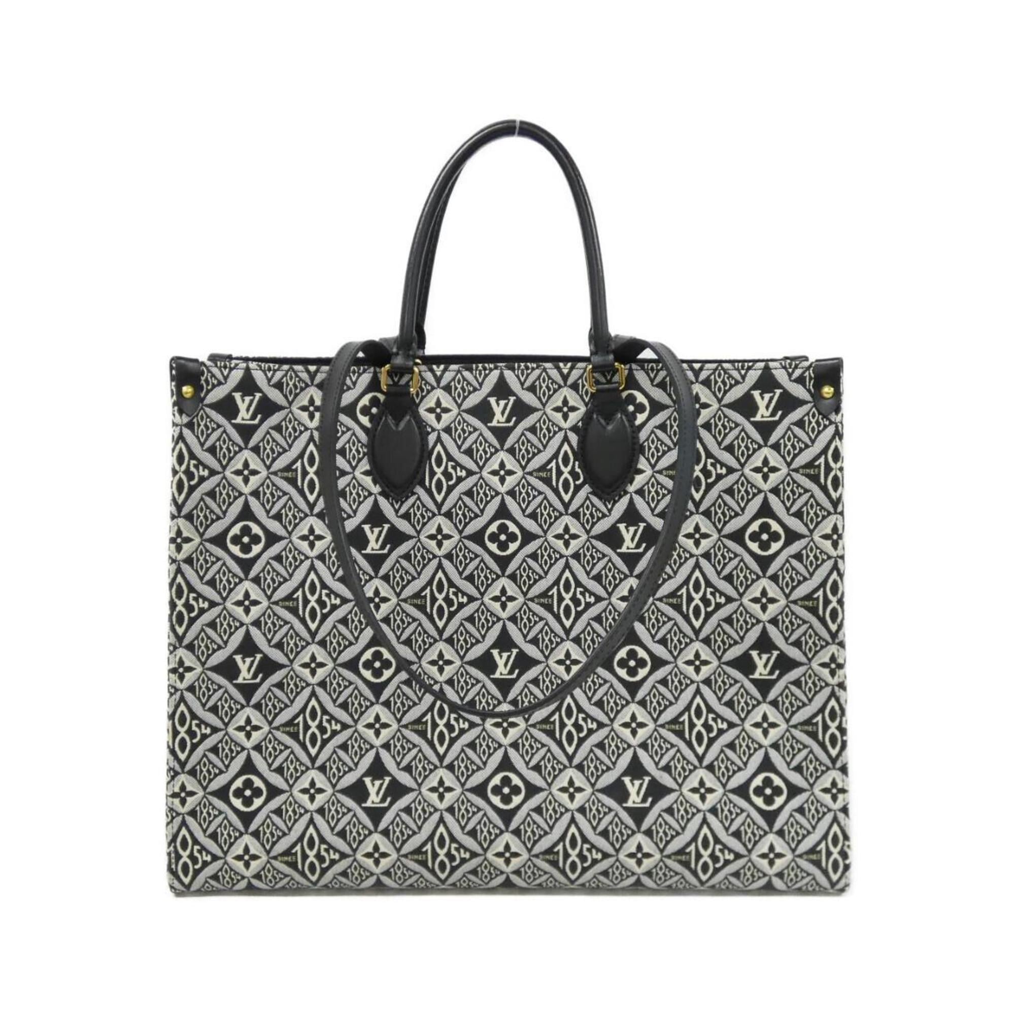 Louis Vuitton Gris Jacquard Handbag (Pre-Owned)