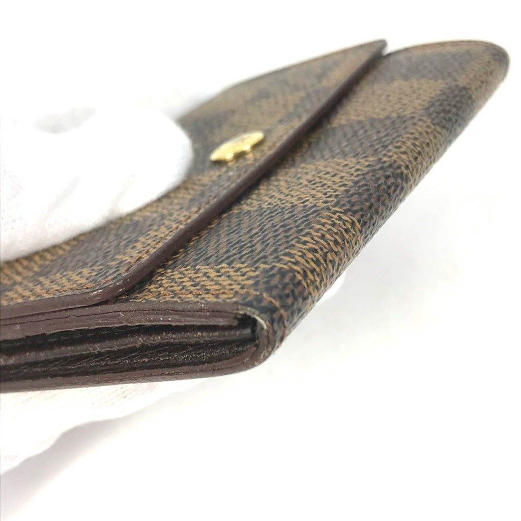 Louis Vuitton Brown Damier Canvas Ebene Damier Canvas Coin Purse/Coin Case (Pre-Owned)