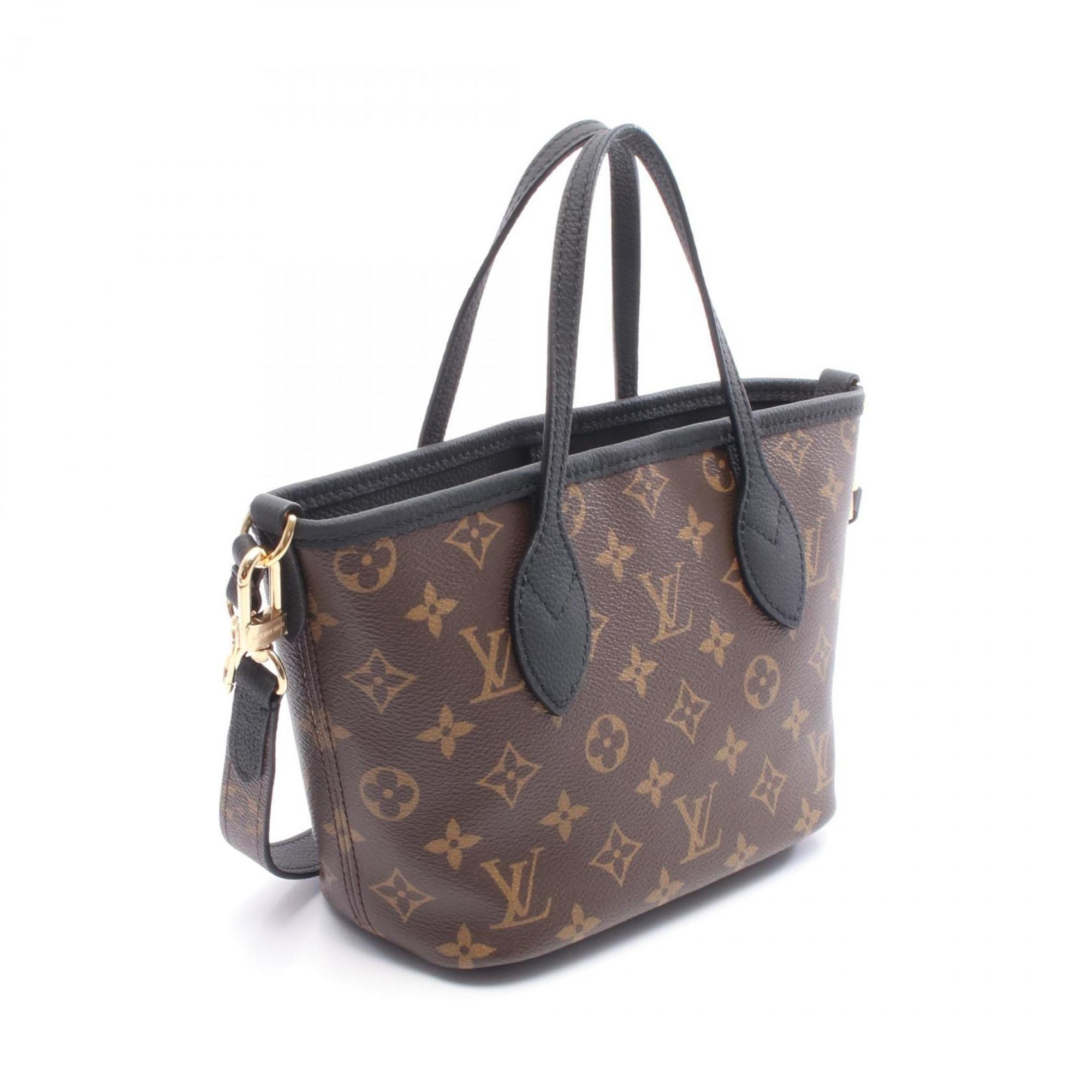 Louis Vuitton Black Brown Coated Canvas Monogram Pvc Leather Tote Bag (Pre-Owned)