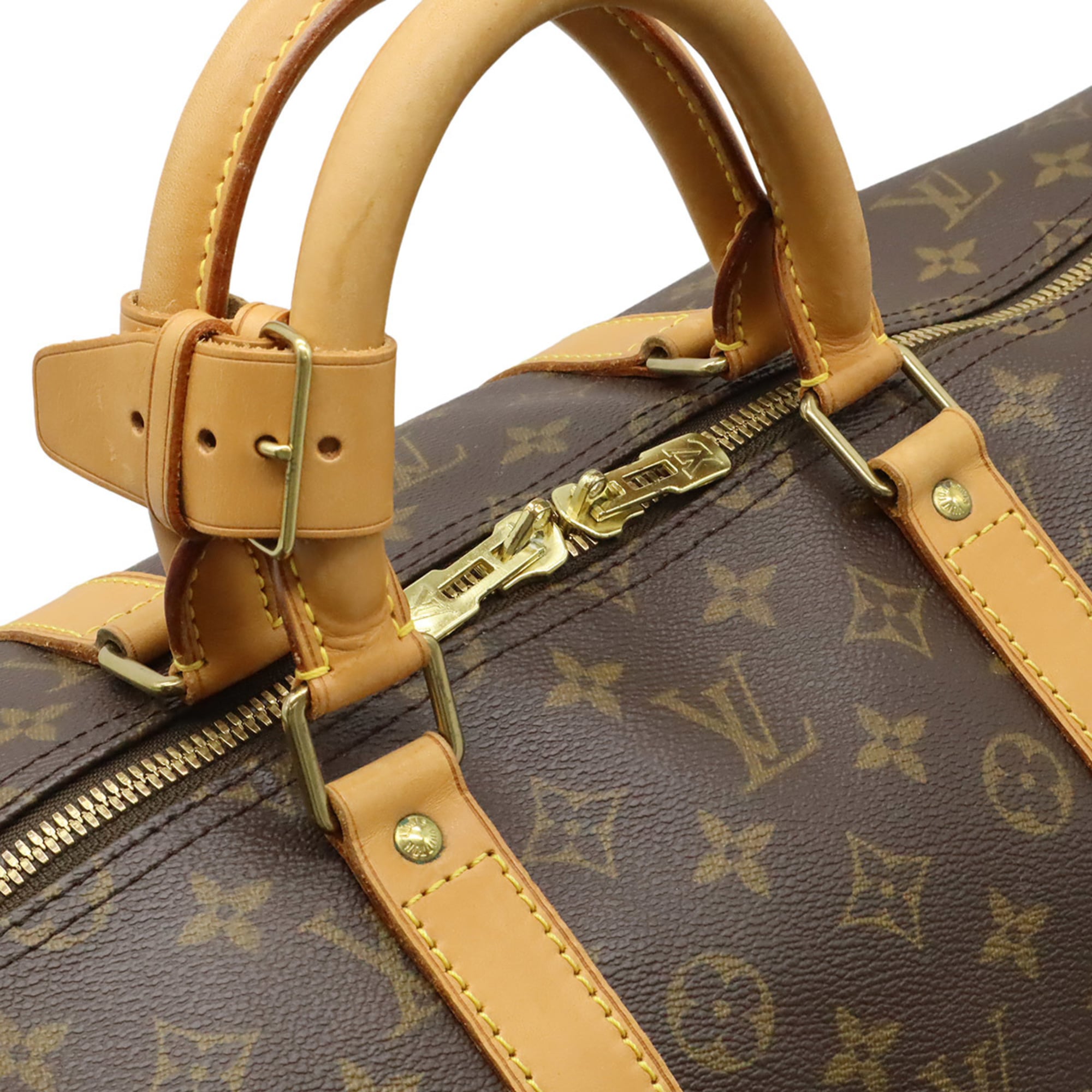 Louis Vuitton Brown Monogram Canvas Boston Bag Handbag (Pre-Owned)